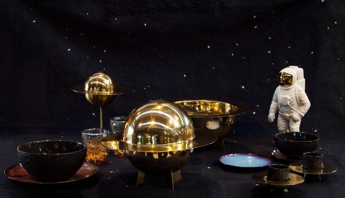 Miska COSMIC DINER LUNAR SALAD BOWL mosiężny Seletti Eye on Design