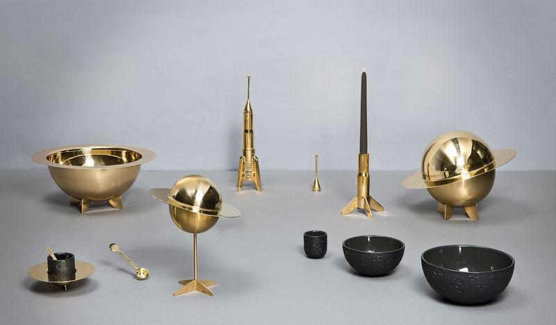 Miska COSMIC DINER LUNAR SALAD BOWL mosiężny Seletti Eye on Design