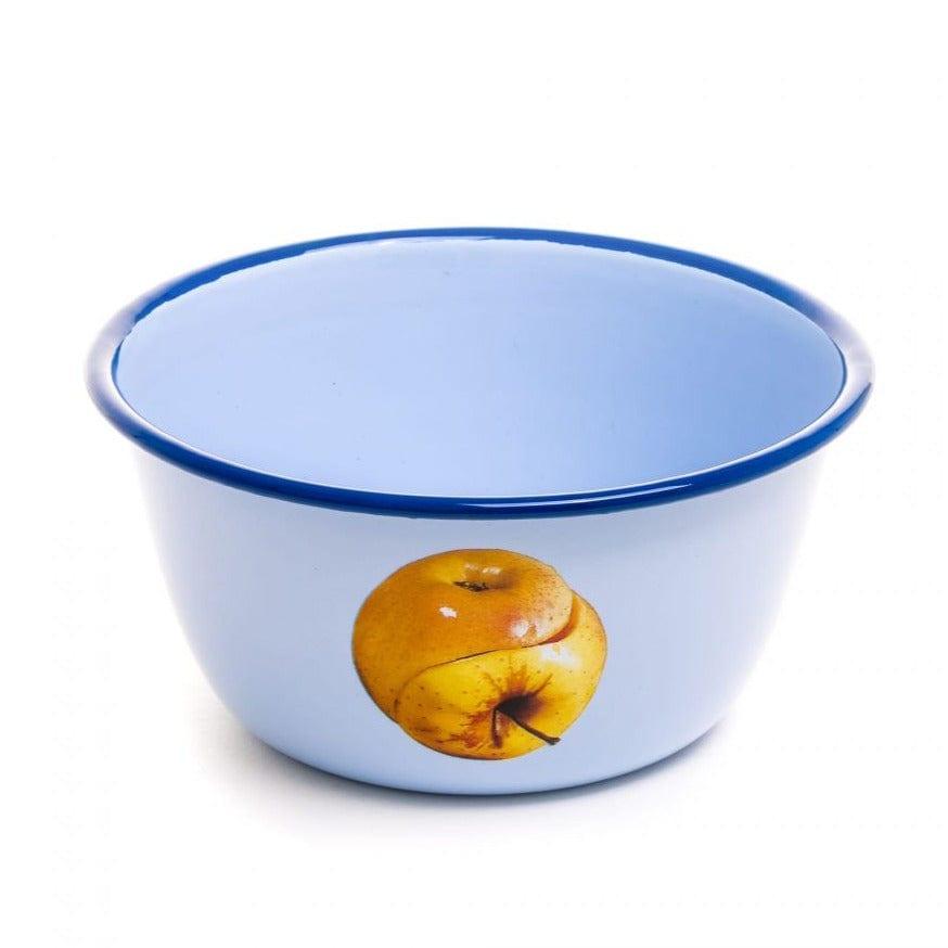 Miska emaliowana APPLE niebieski Seletti Eye on Design