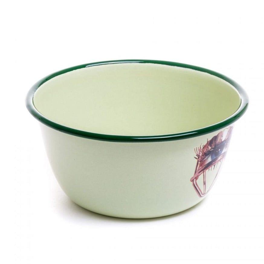 Miska emaliowana EYE zielony Seletti Eye on Design