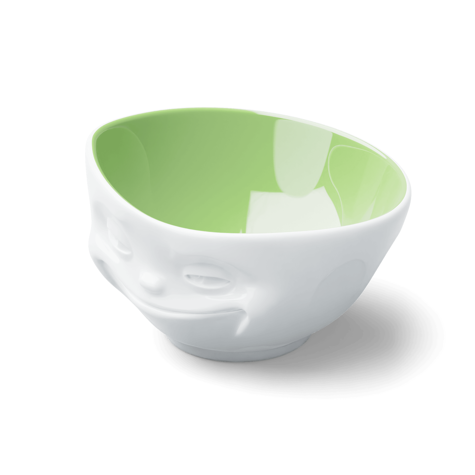Miska GRINNING biały z pistacjowym wnętrzem 58products Eye on Design