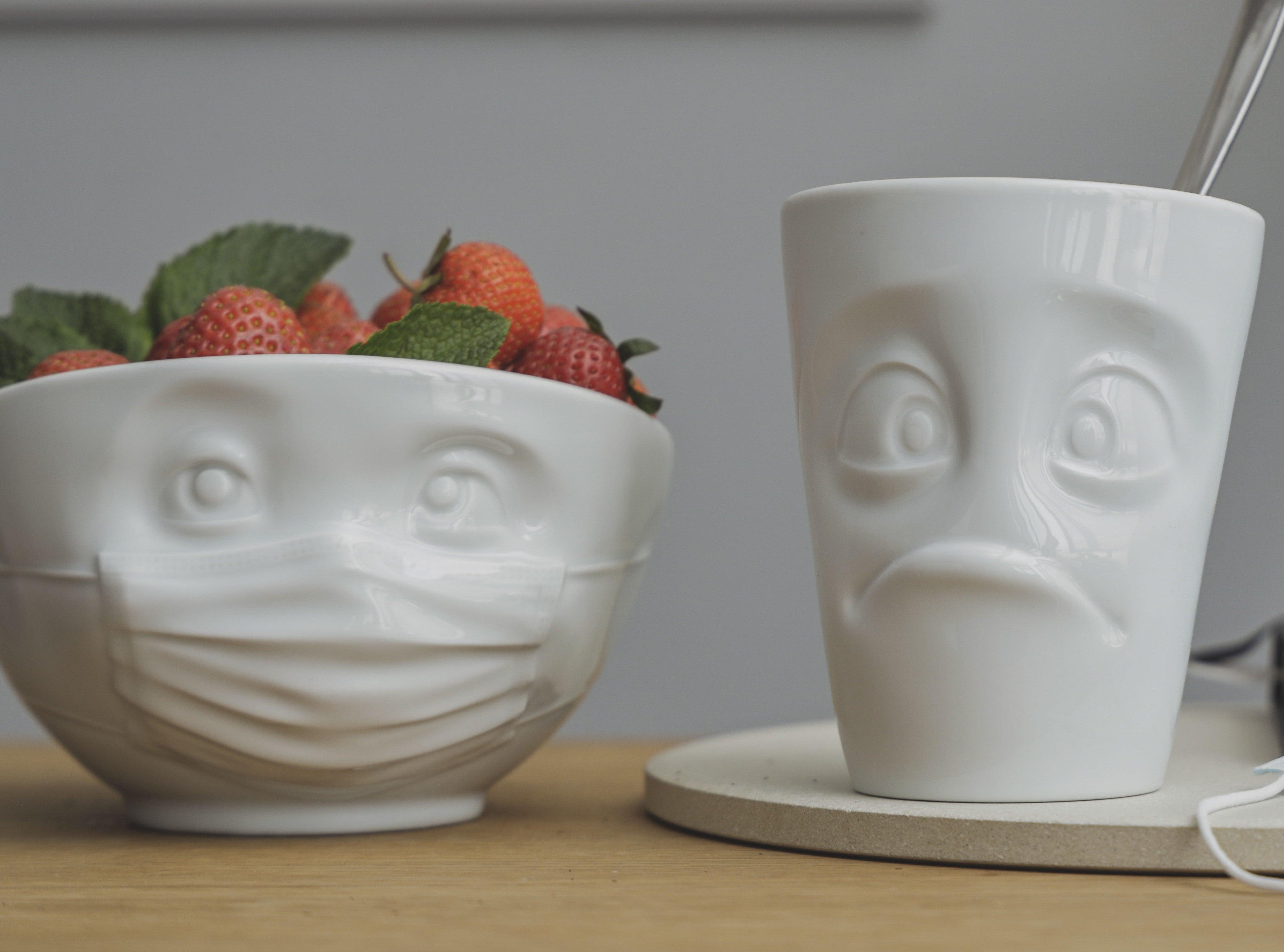 Miska HOPEFUL biały z szarym wnętrzem 58products Eye on Design