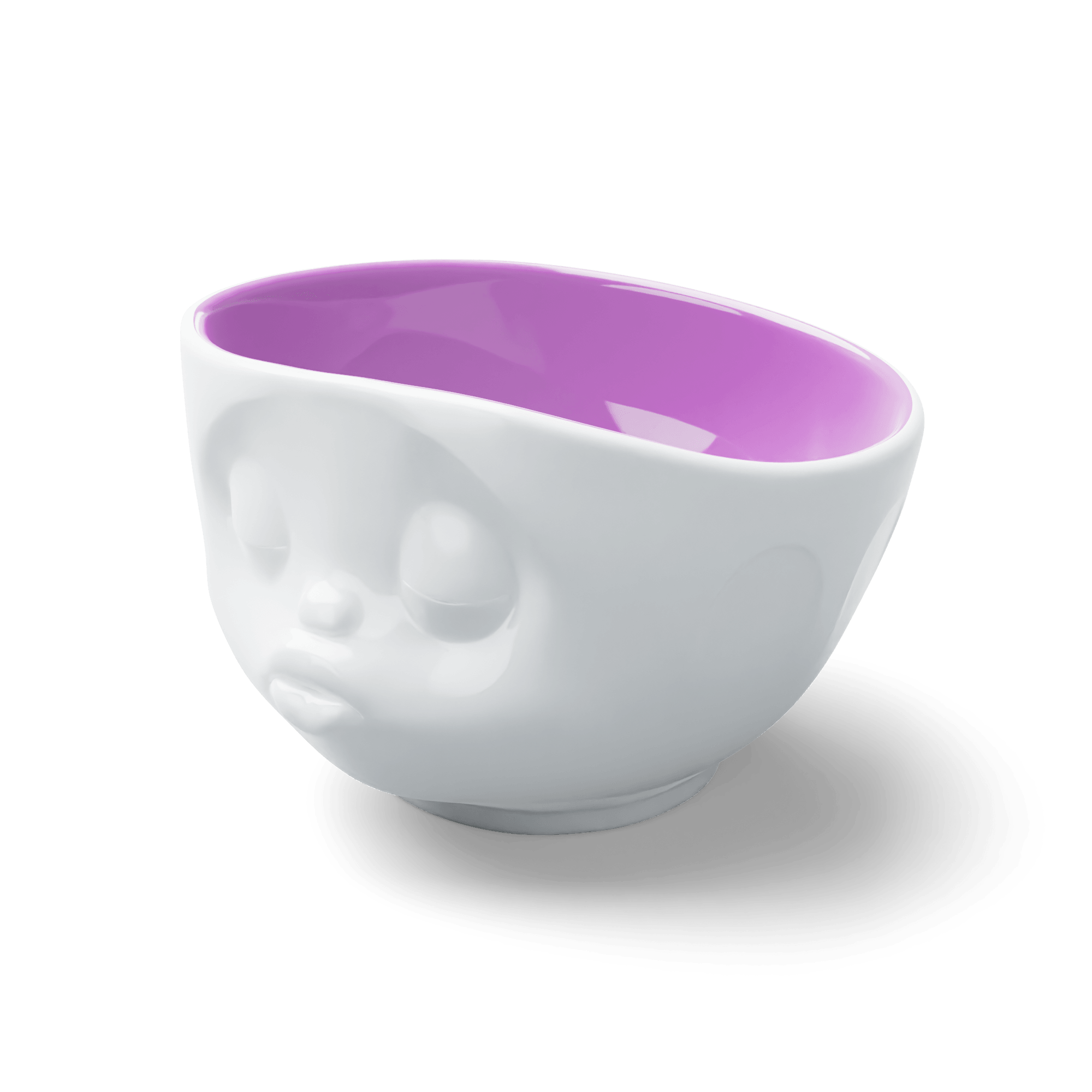 Miska KISSING biały z jagodowym wnętrzem 58products Eye on Design