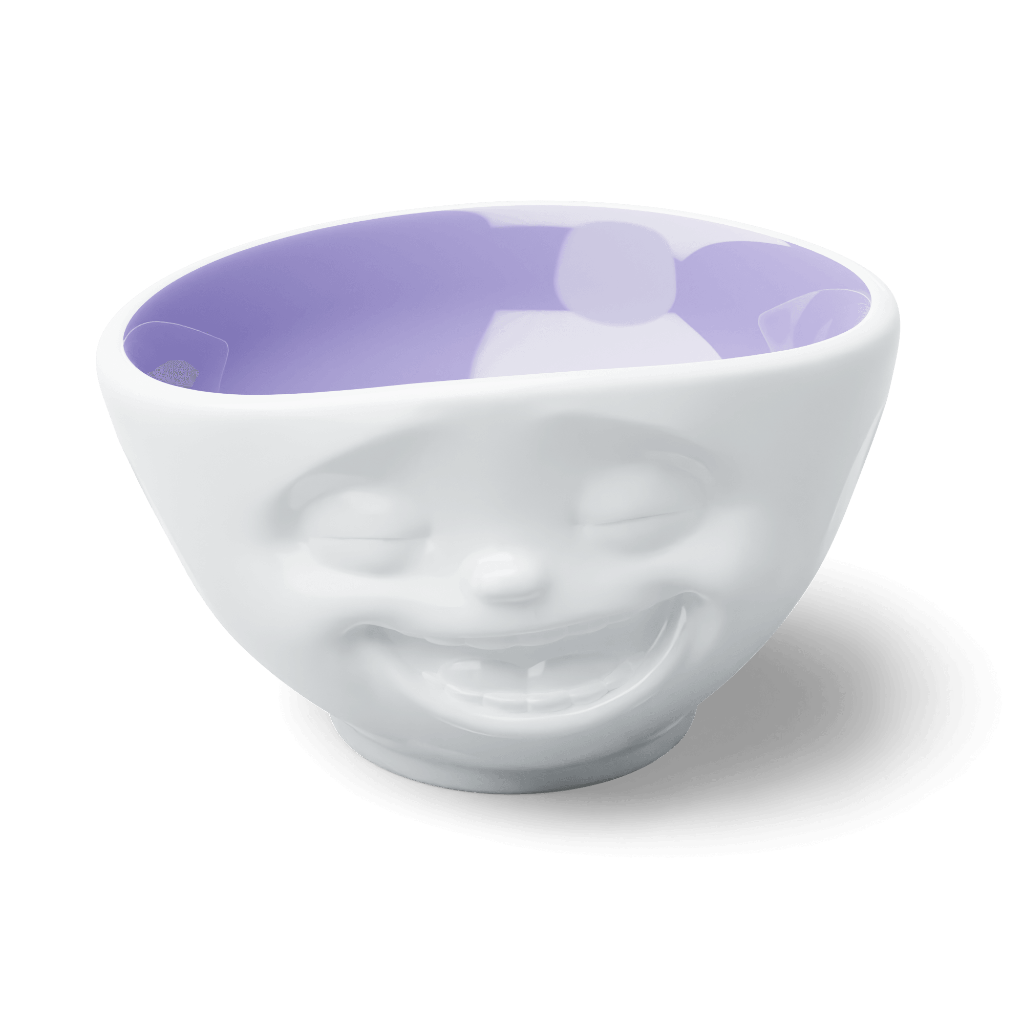 Miska LAUGHING biały z lawendowym wnętrzem 58products Eye on Design