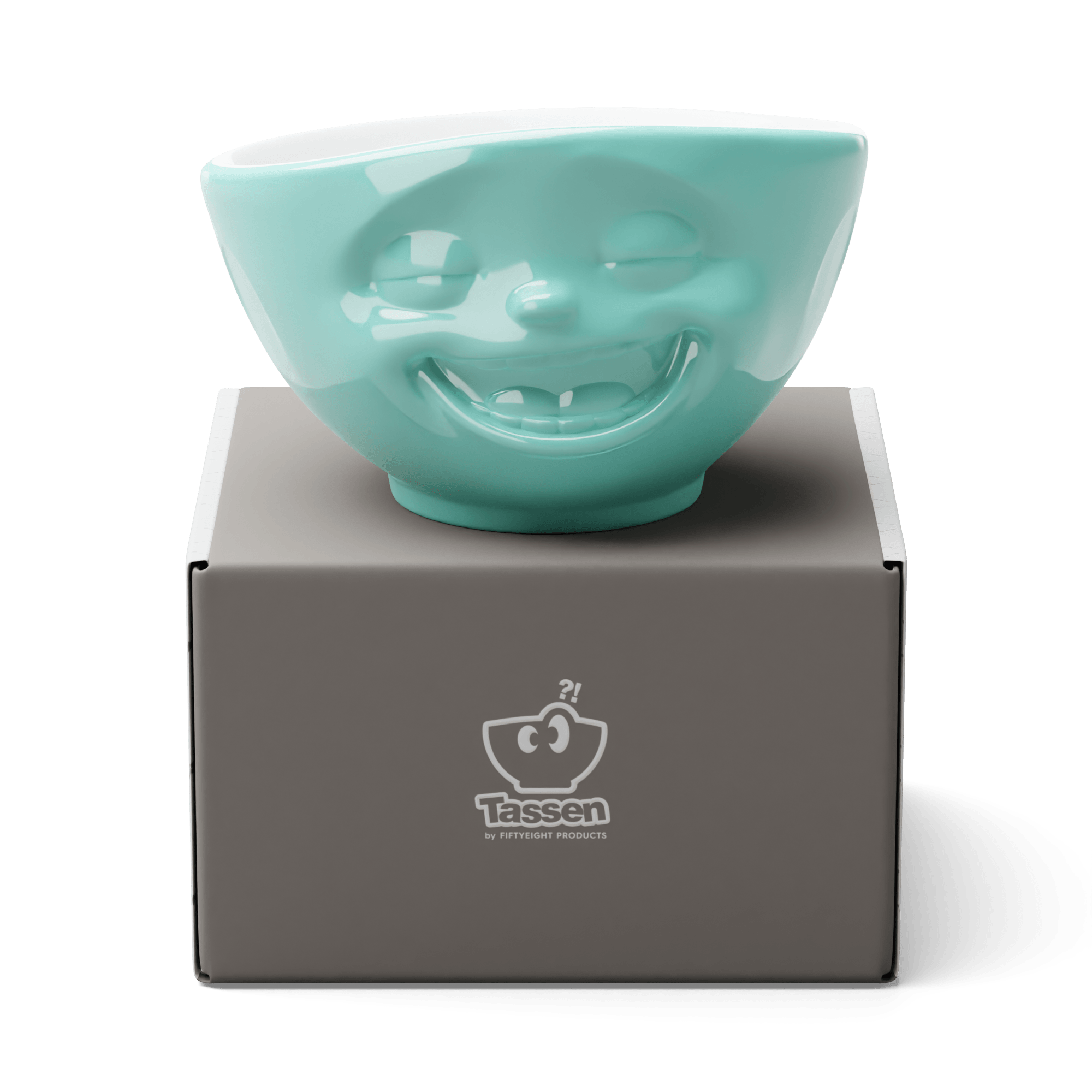 Miska LAUGHING miętowy z białym wnętrzem 58products Eye on Design