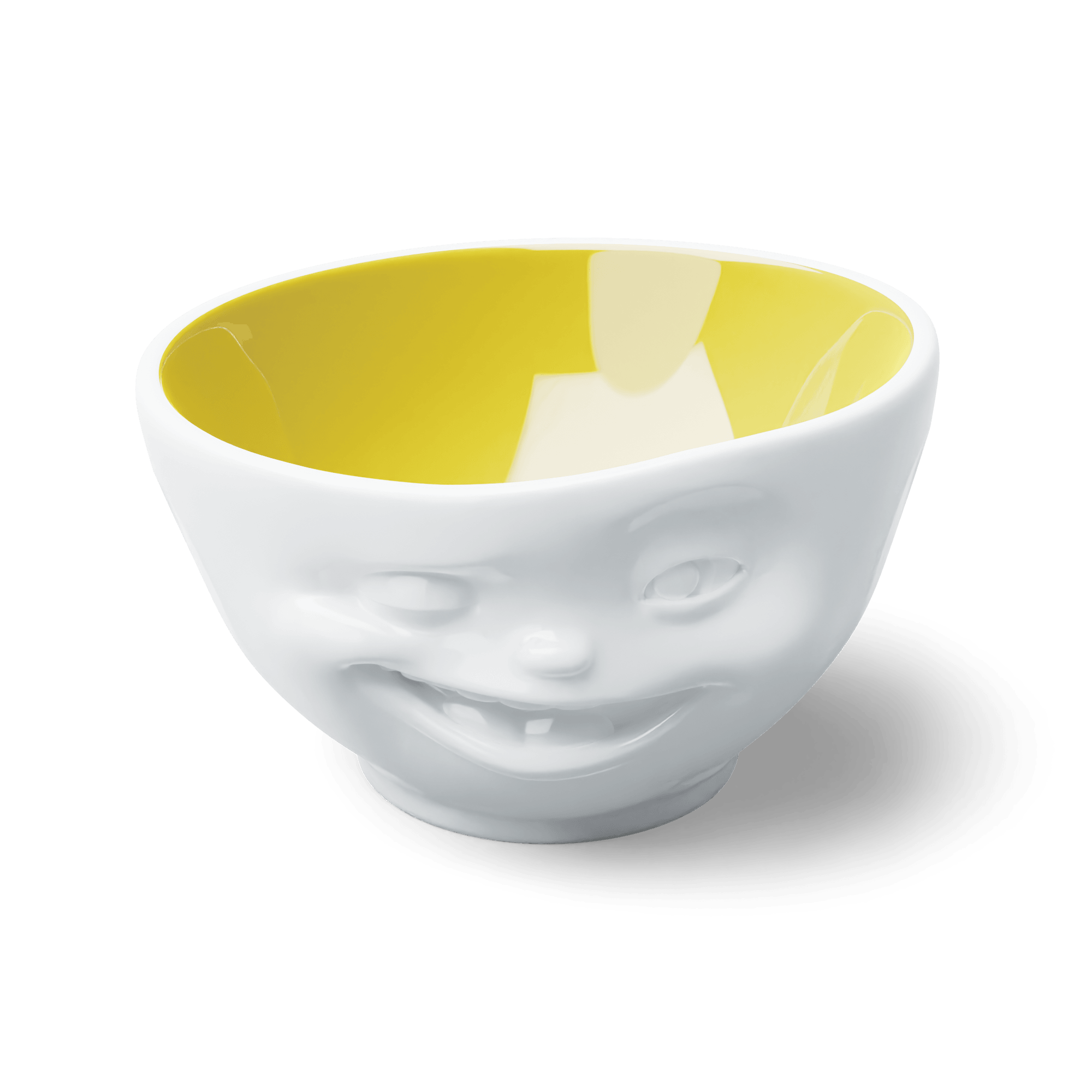 Miska WINKING biały z żółtym wnętrzem 58products Eye on Design