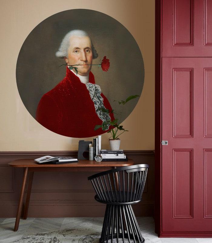 Mural DOTS Rose Lover Red Wallcolors Eye on Design
