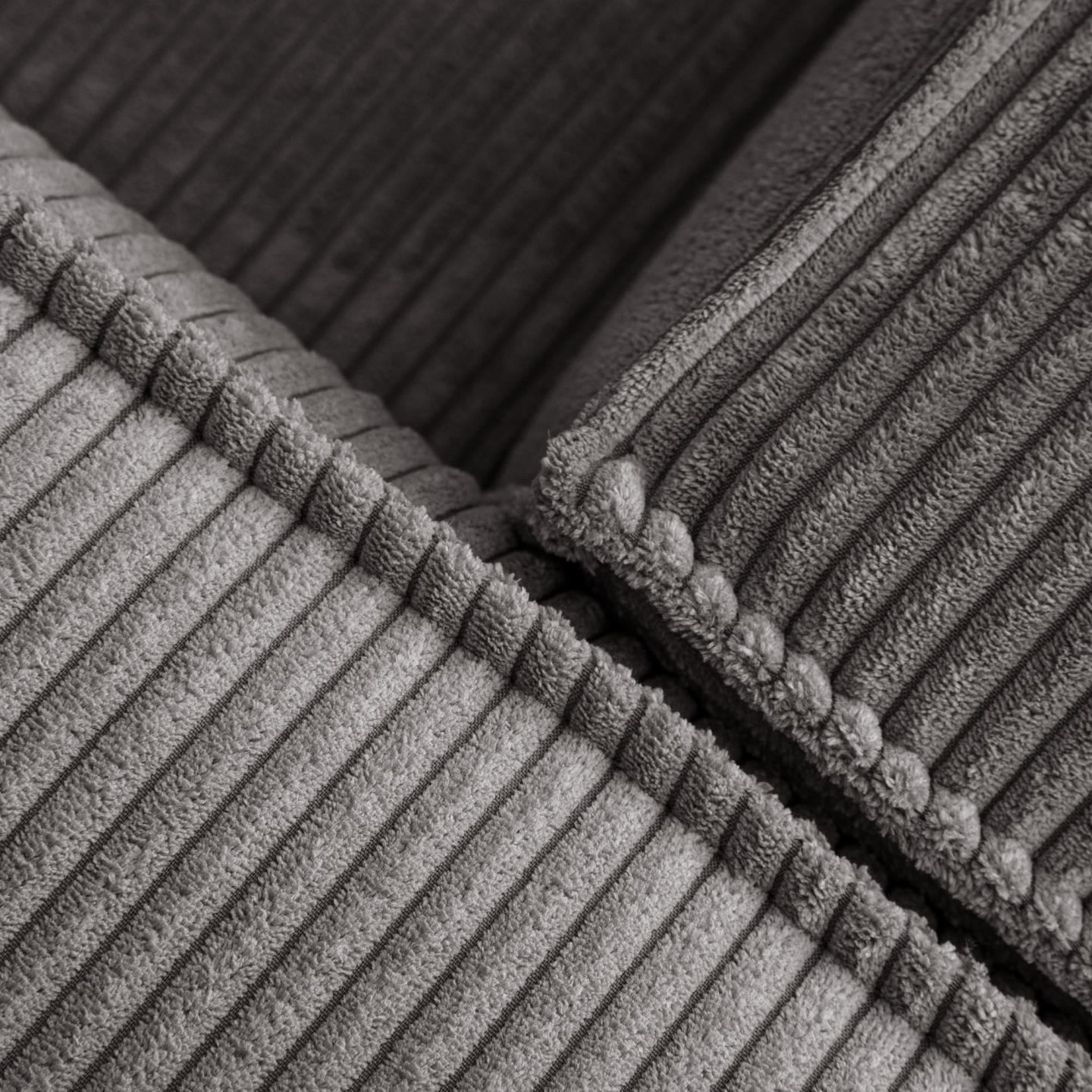 Narożnik 2-osobowy BLOK szary sztruks La Forma Eye on Design