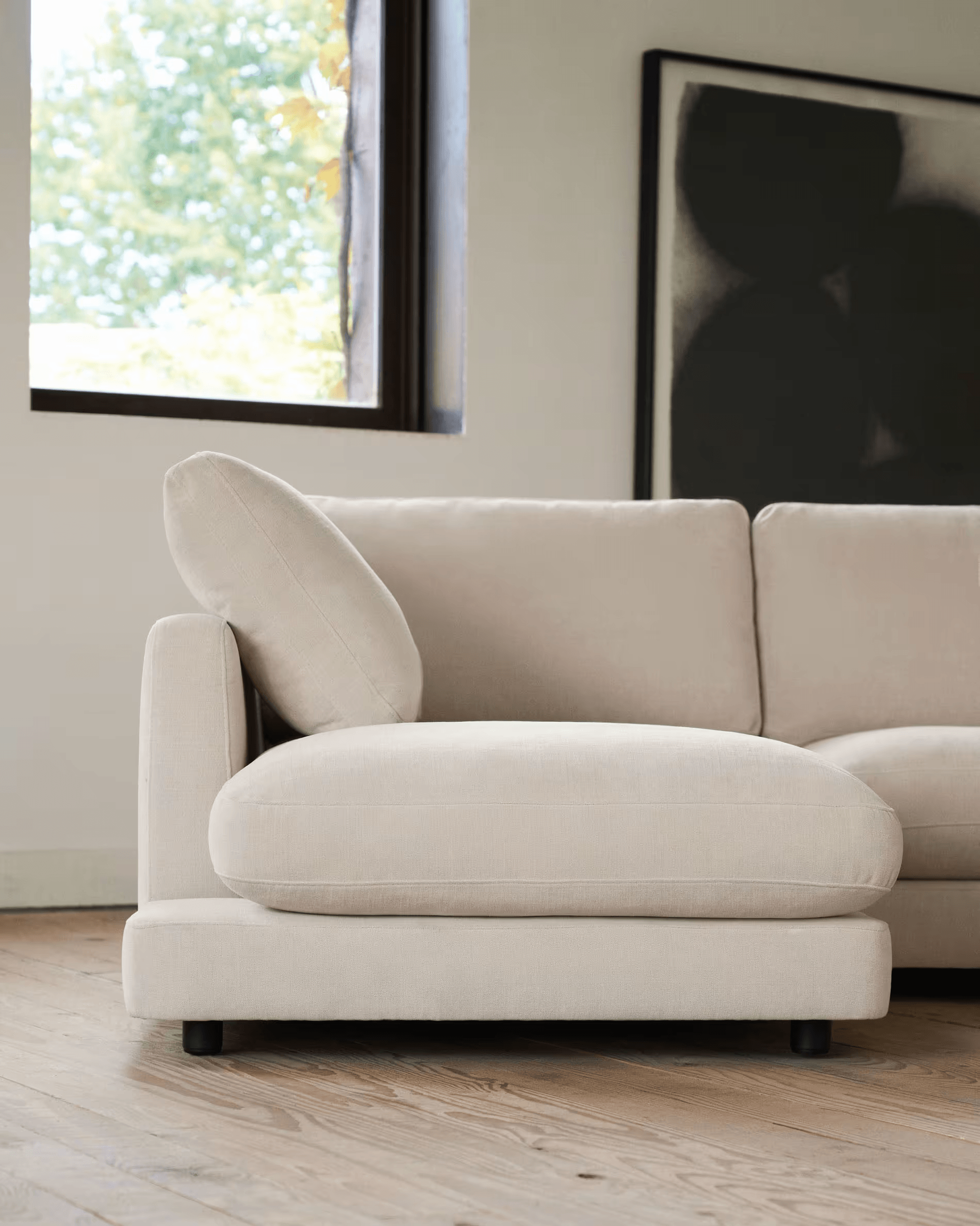 Narożnik 4-osobowy lewostronny GALA jasnobeżowy La Forma Eye on Design