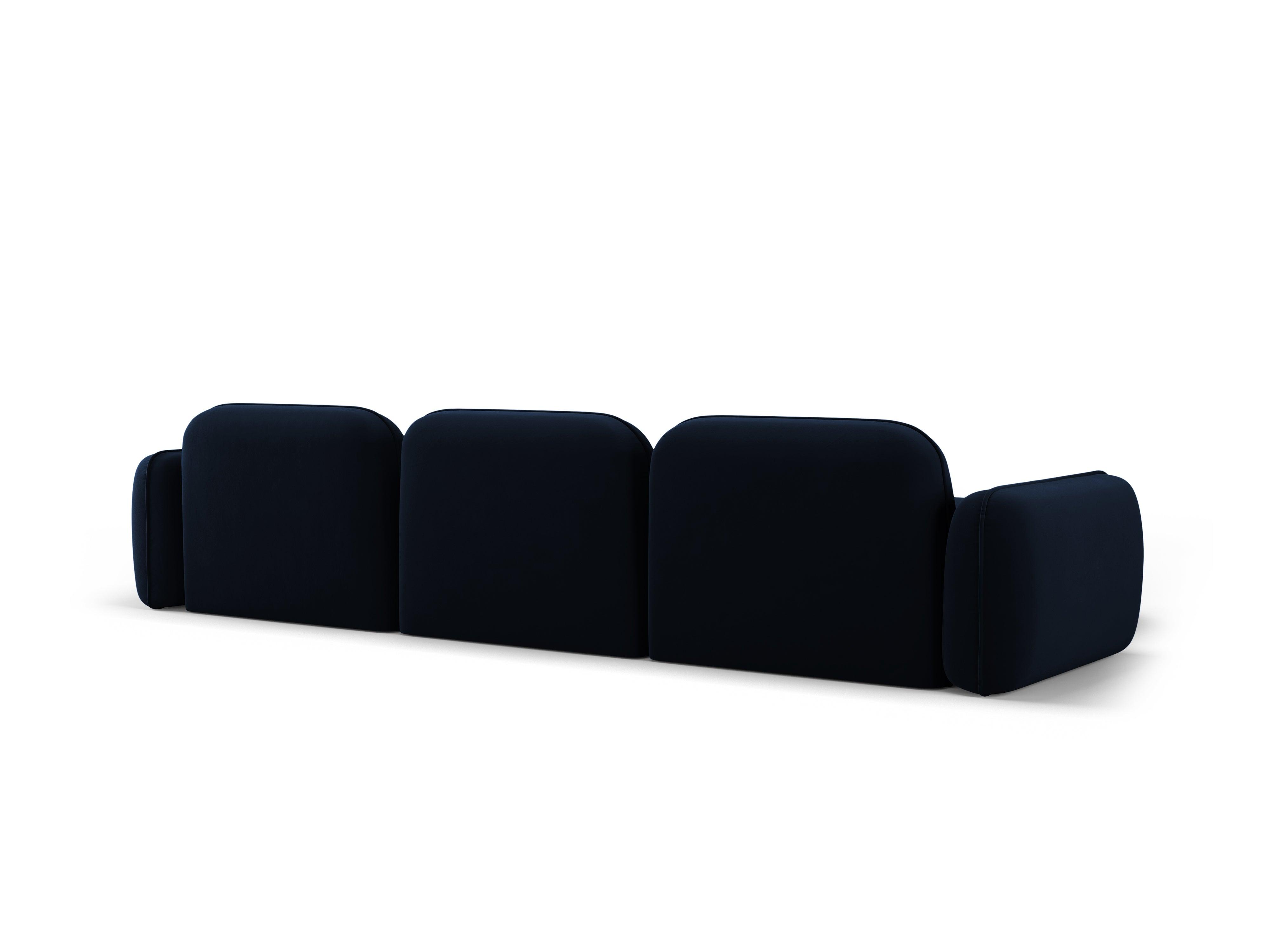 Narożnik modułowy aksamitny lewostronny 4-osobowy SYDNEY granat królewski Cosmopolitan Design Eye on Design