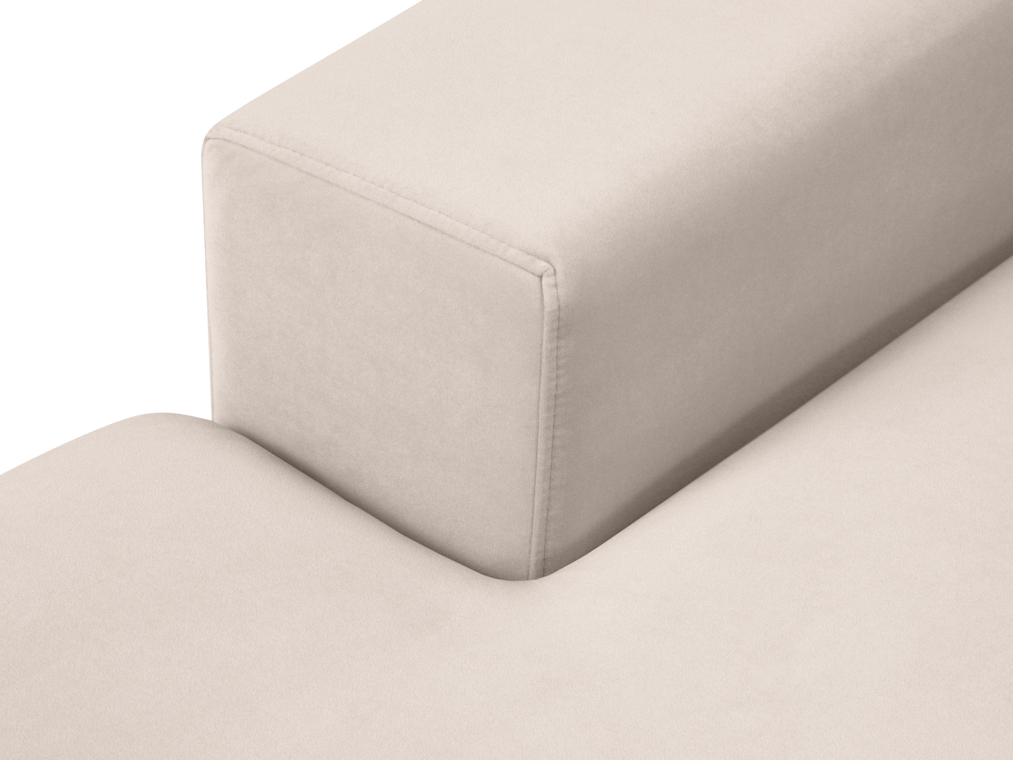 Narożnik aksamitny lewostronny HEBE beżowy Mazzini Sofas Eye on Design