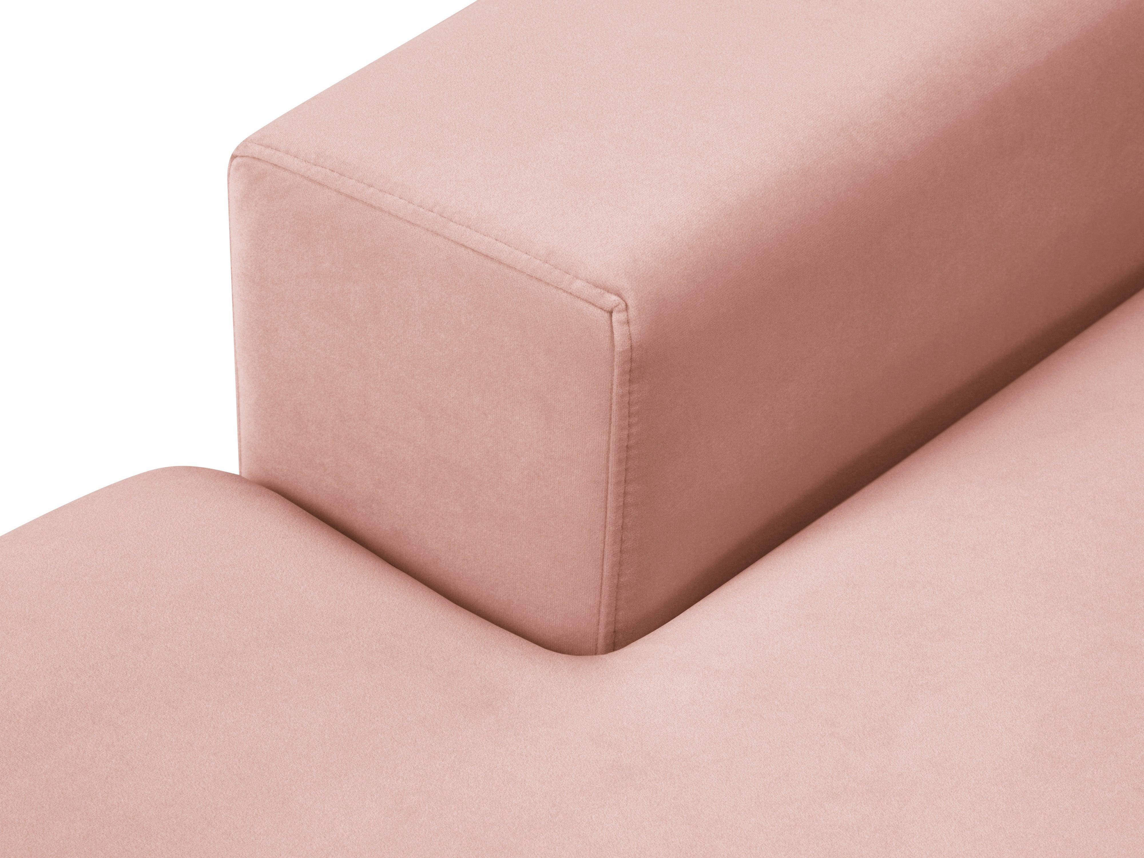 Narożnik aksamitny lewostronny HEBE różowy Mazzini Sofas Eye on Design