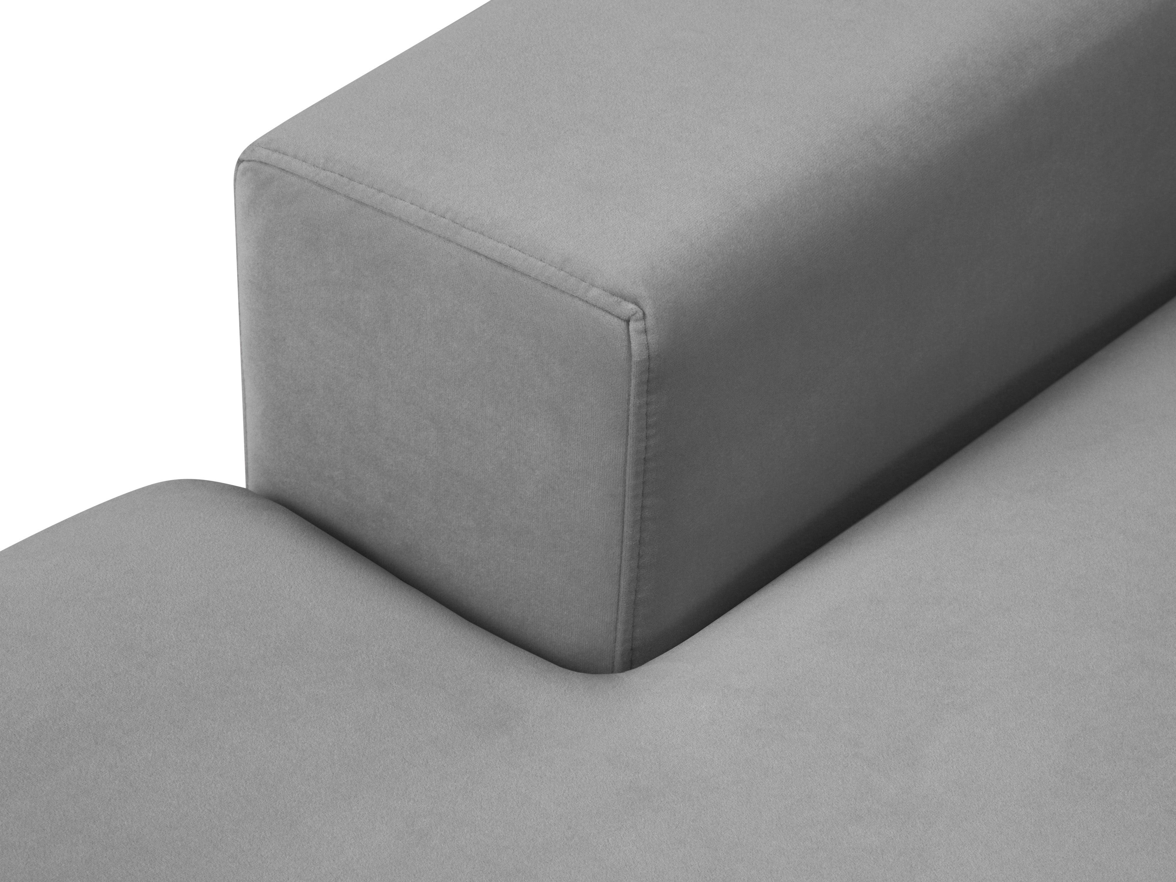 Narożnik aksamitny lewostronny HEBE szary Mazzini Sofas Eye on Design