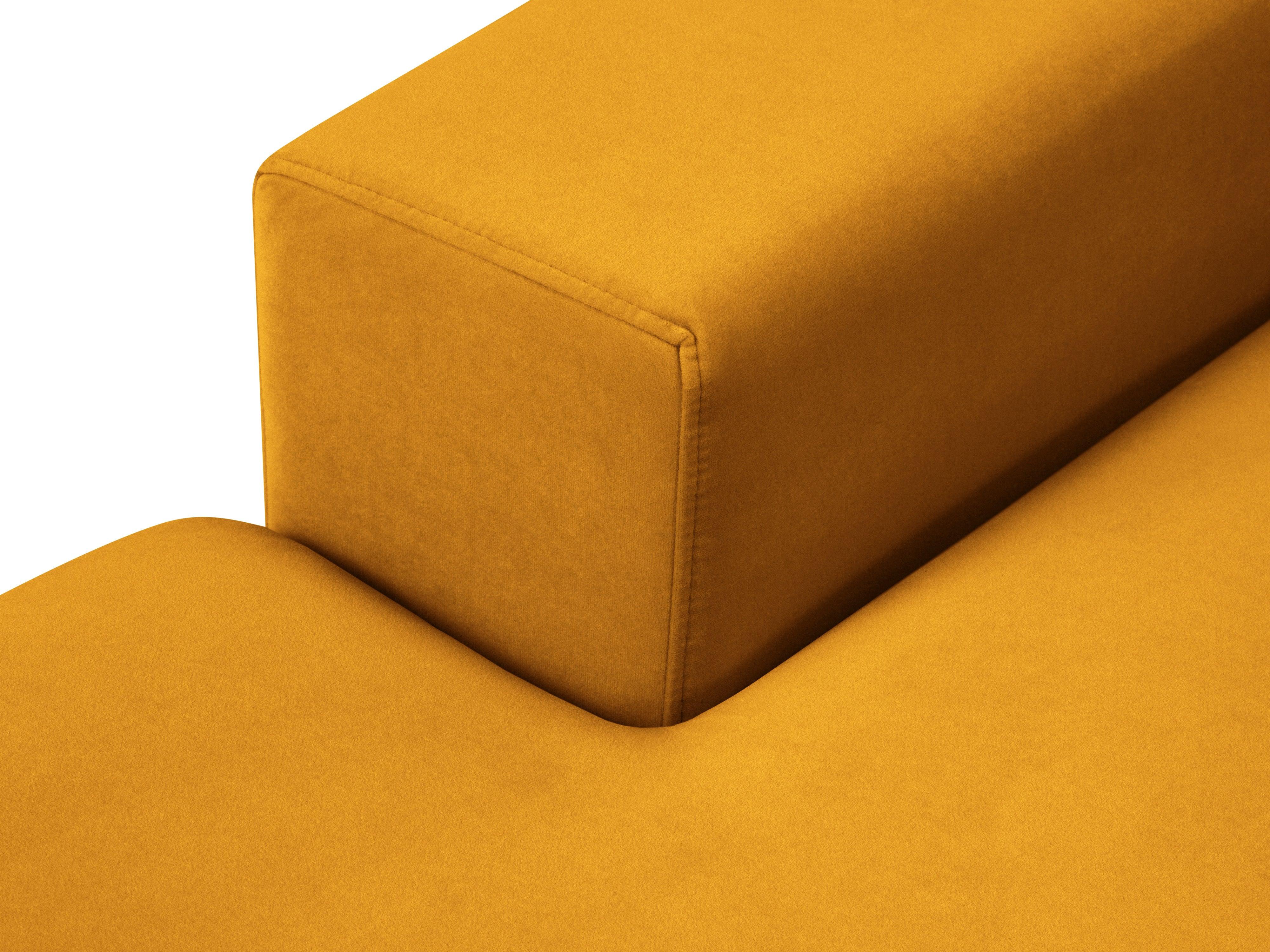 Narożnik aksamitny lewostronny HEBE żółty Mazzini Sofas Eye on Design