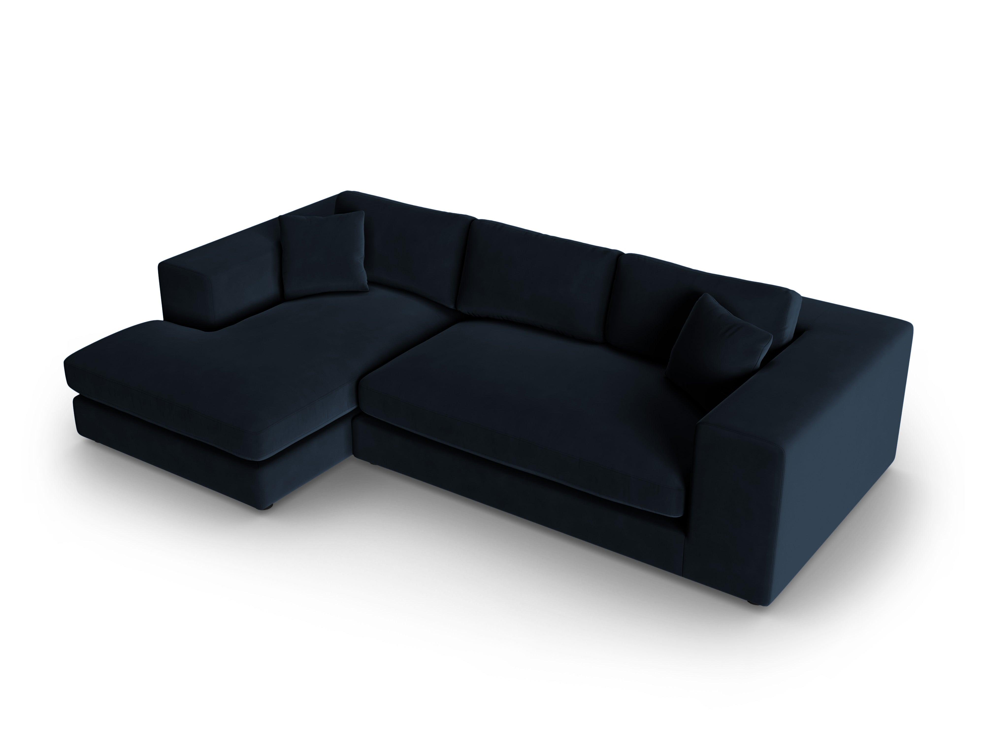 Narożnik aksamitny lewostronny TENDANCE granatowy CXL by Christian Lacroix Eye on Design