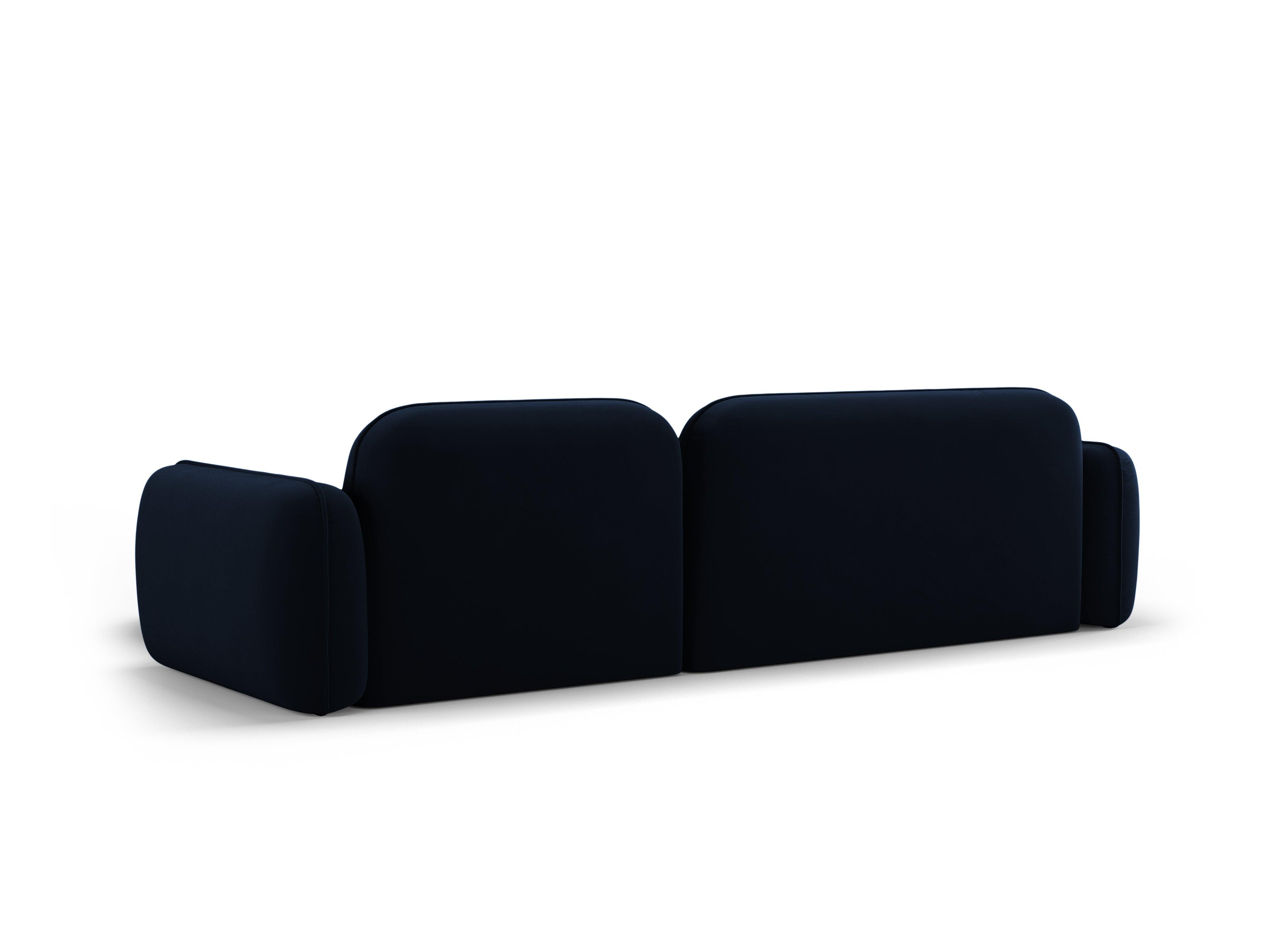 Narożnik modułowy aksamitny prawostronny 3,5-osobowy SYDNEY granat królewski Cosmopolitan Design Eye on Design
