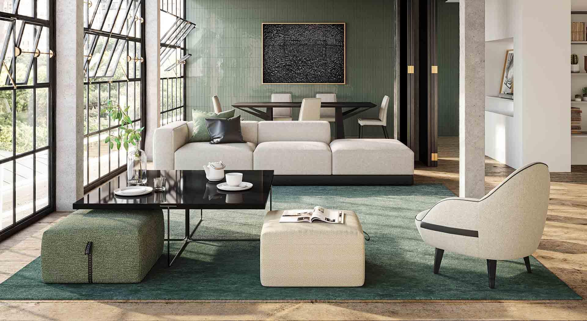 Narożnik CARING STRIPES beżowy Liu Jo Living Eye on Design