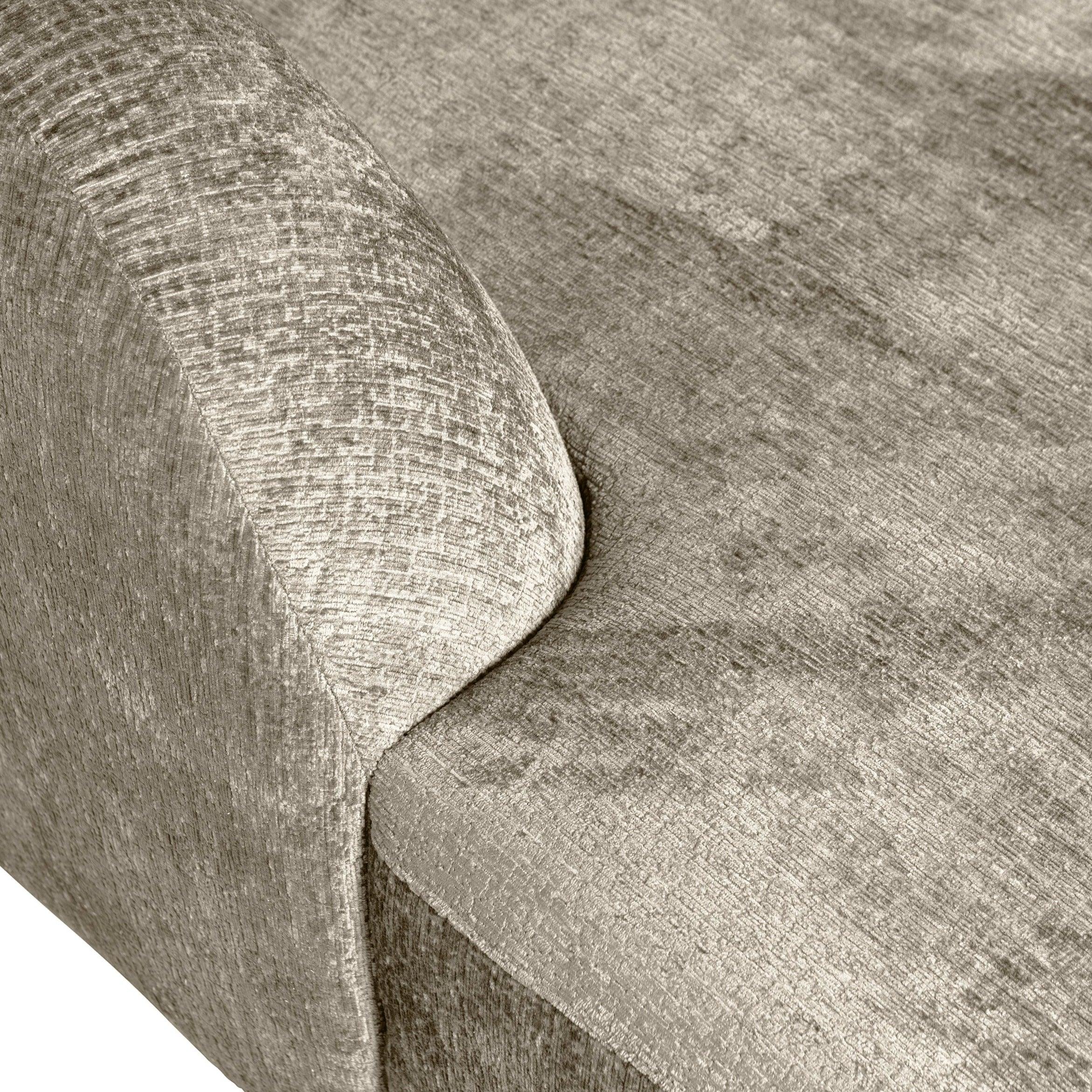 Narożnik lewostronny aksamitny SLOPING beżowy Be Pure Eye on Design