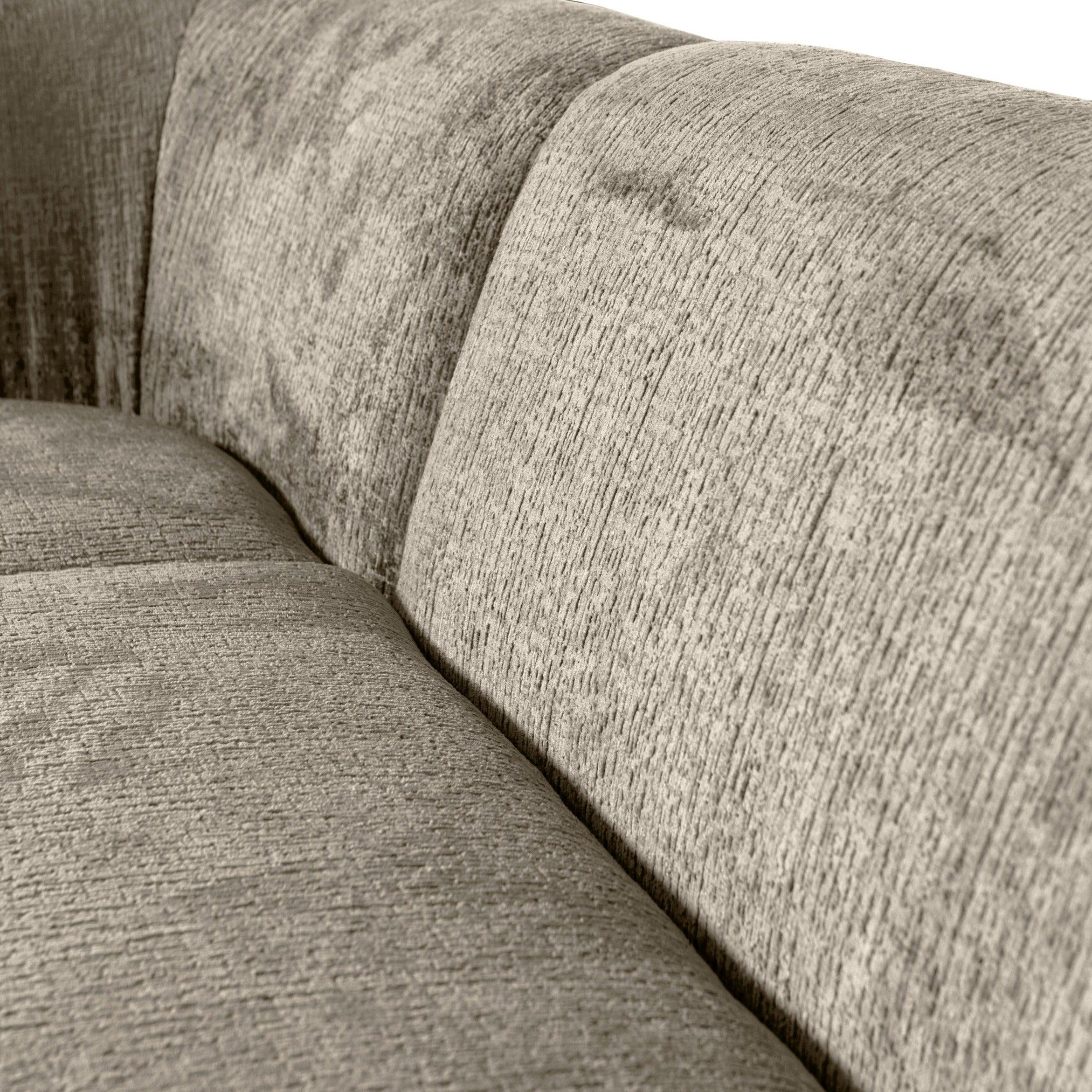 Narożnik lewostronny aksamitny SLOPING beżowy Be Pure Eye on Design