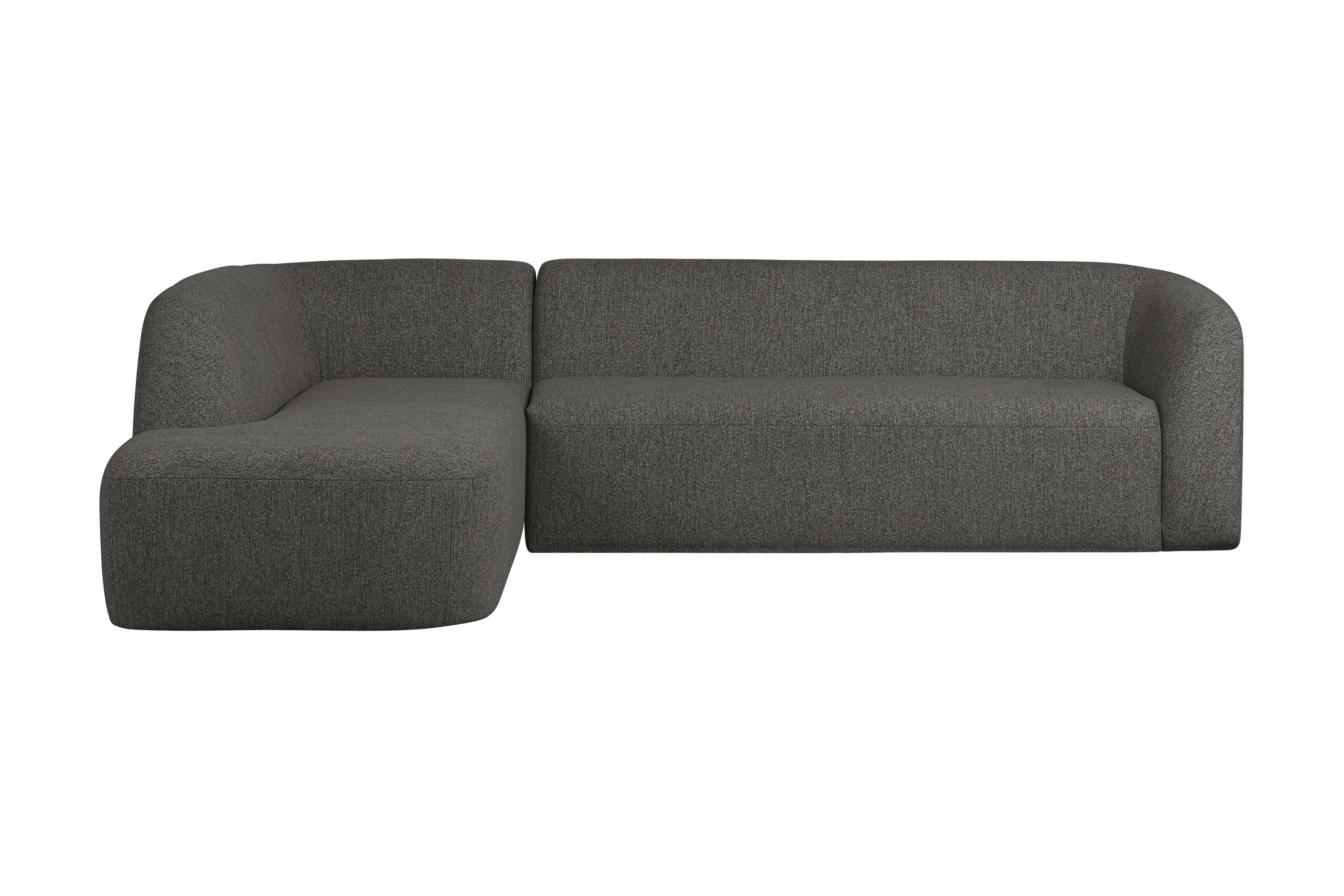 Narożnik lewostronny SLOPING melanż czarny Be Pure Eye on Design