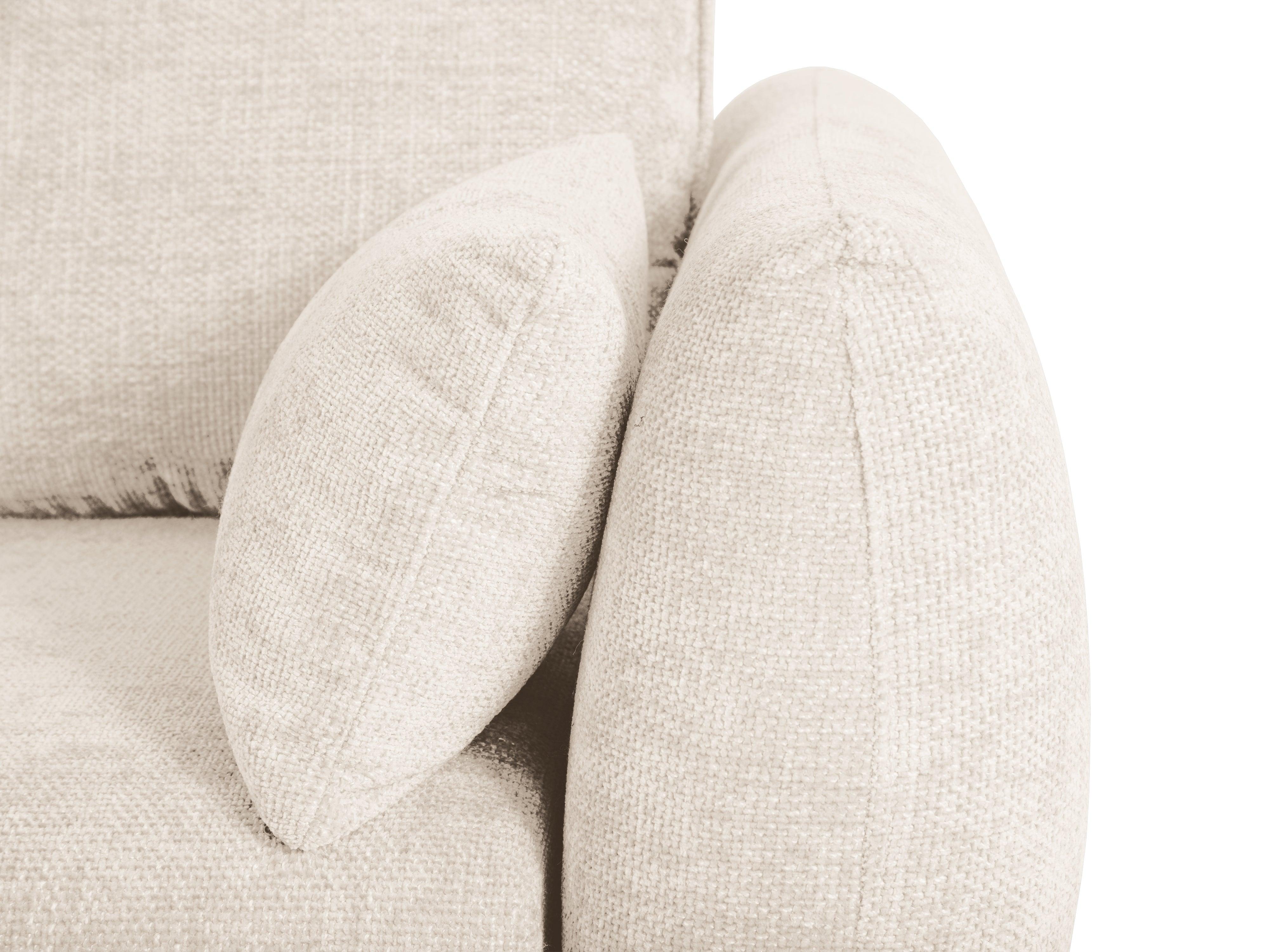 Narożnik lewostronny z funkcją spania MATERA jasnobeżowy szenil Cosmopolitan Design Eye on Design