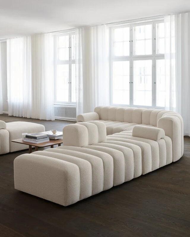 Narożnik modułowy STUDIO boucle kremowy NORR11 Eye on Design