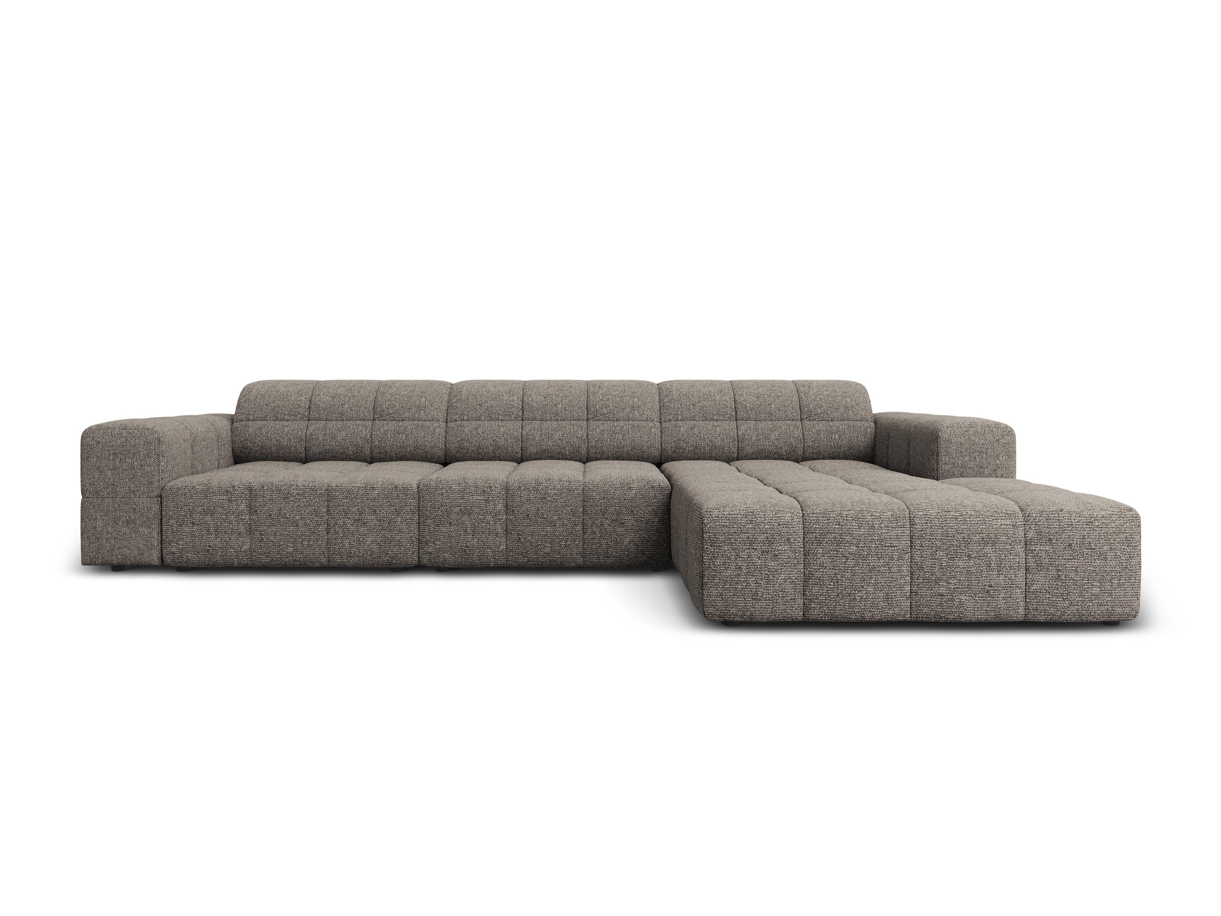 Narożnik prawostronny 4-osobowy CHICAGO szary szenil Cosmopolitan Design Eye on Design