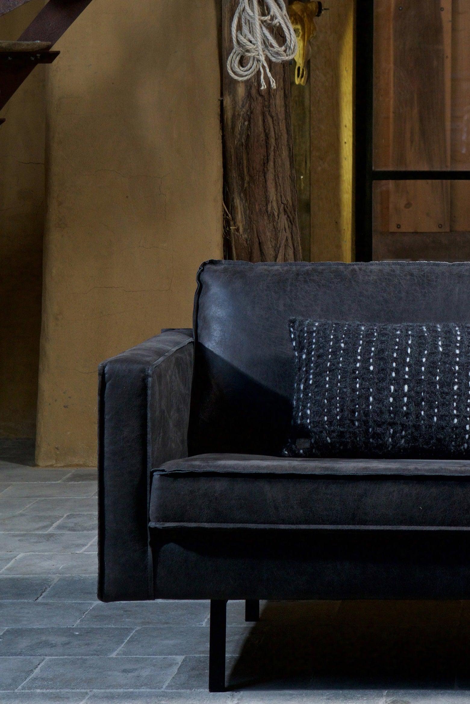 Narożnik prawostronny skórzany RODEO czarny Be Pure Eye on Design