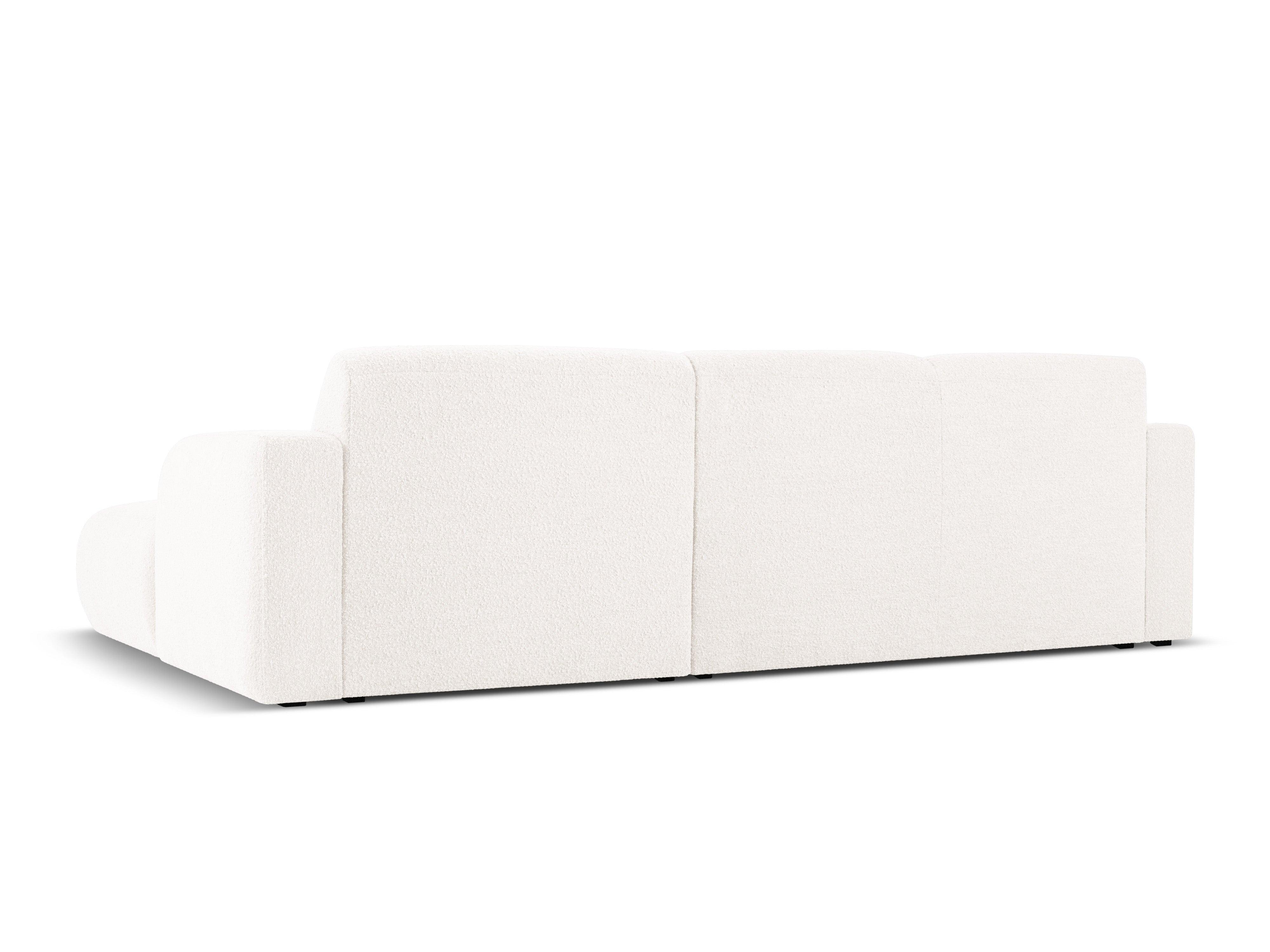 Narożnik prawostronny w tkaninie boucle 4-osobowy LOLA biały Windsor & Co Eye on Design