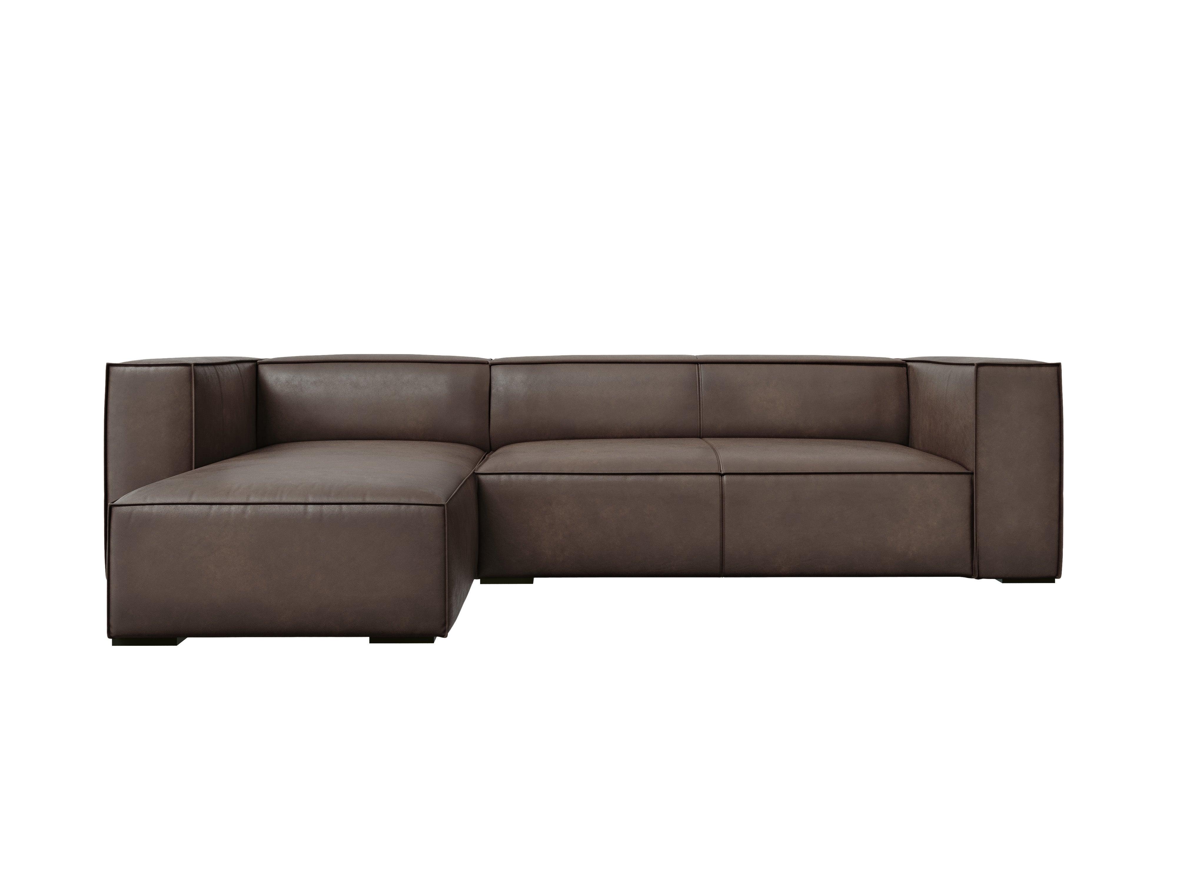 Narożnik skórzany lewostronny MADAME oliwkowy brąz Windsor & Co Eye on Design