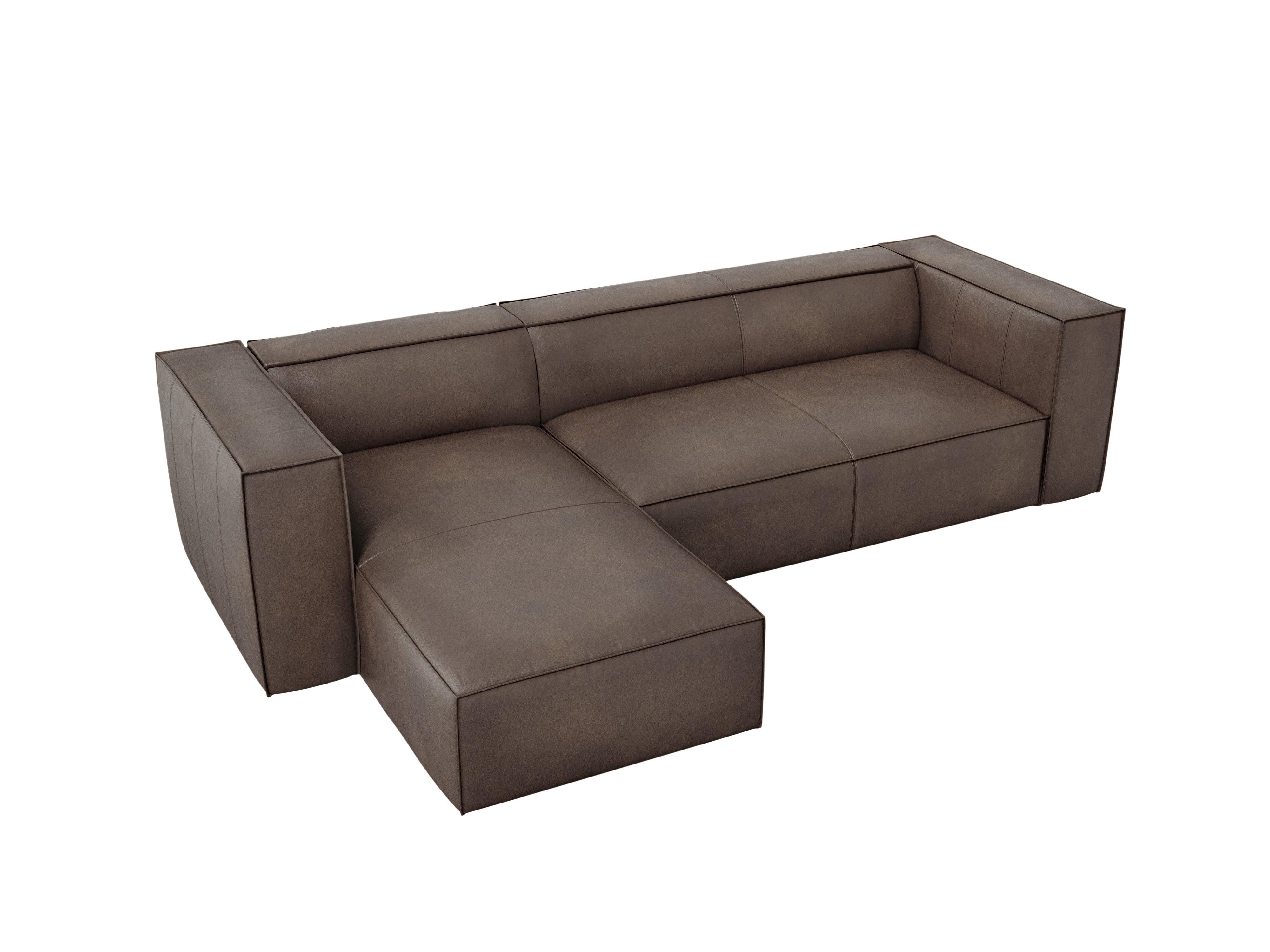 Narożnik skórzany lewostronny MADAME oliwkowy brąz Windsor & Co Eye on Design