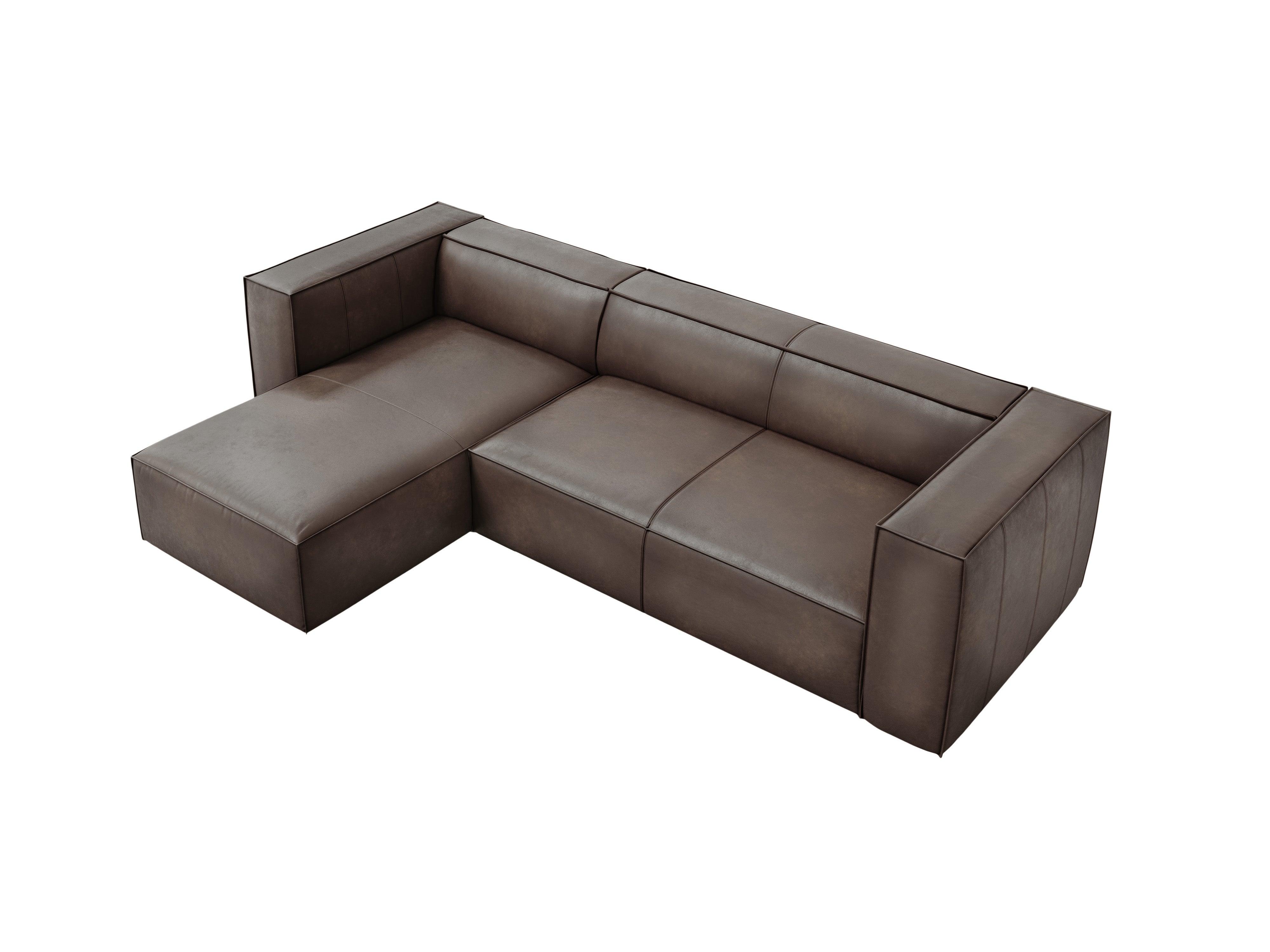 Narożnik skórzany lewostronny MADAME oliwkowy brąz Windsor & Co Eye on Design