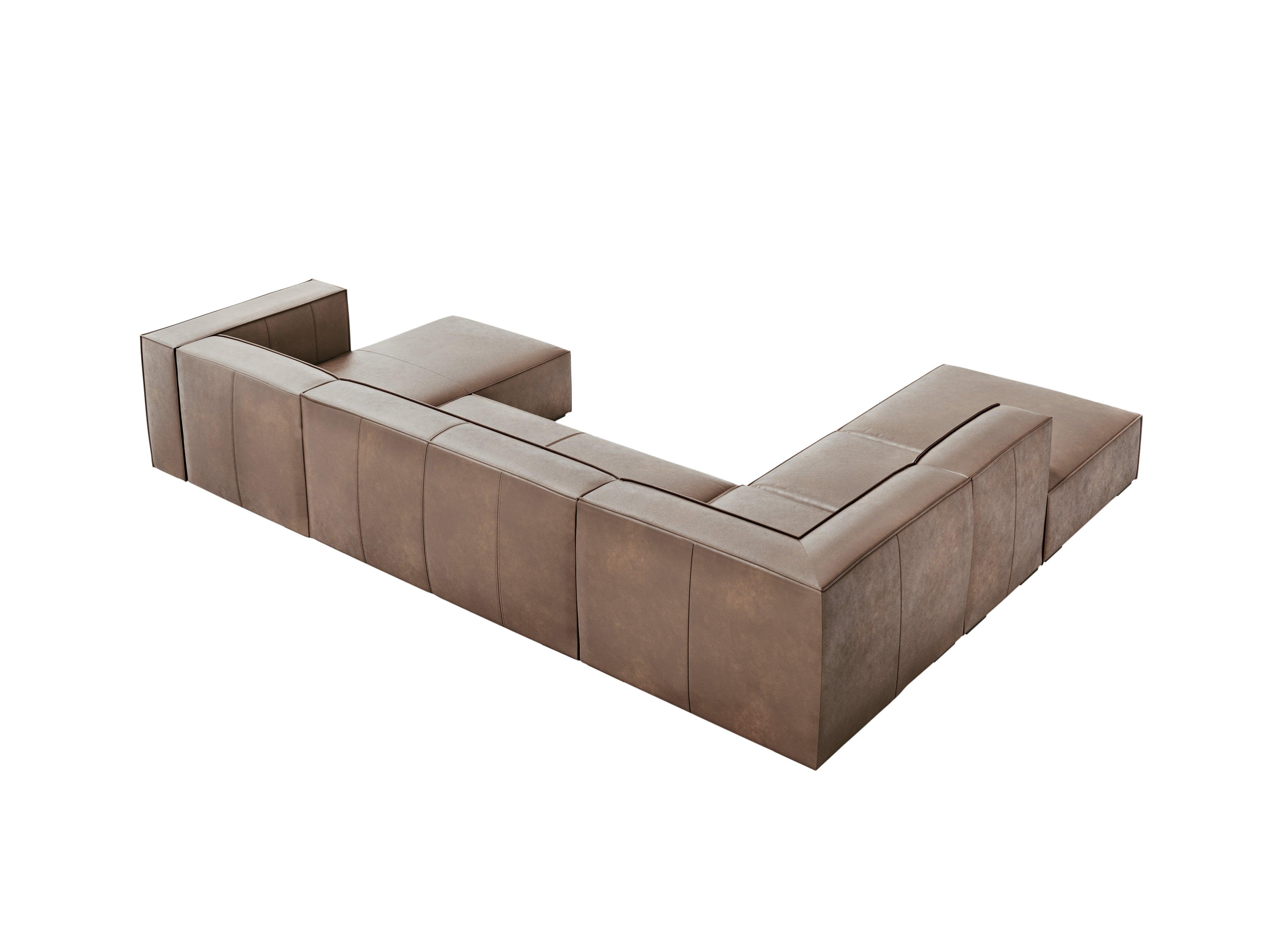 Narożnik skórzany panoramiczny lewostronny MADAME beżowy Windsor & Co Eye on Design