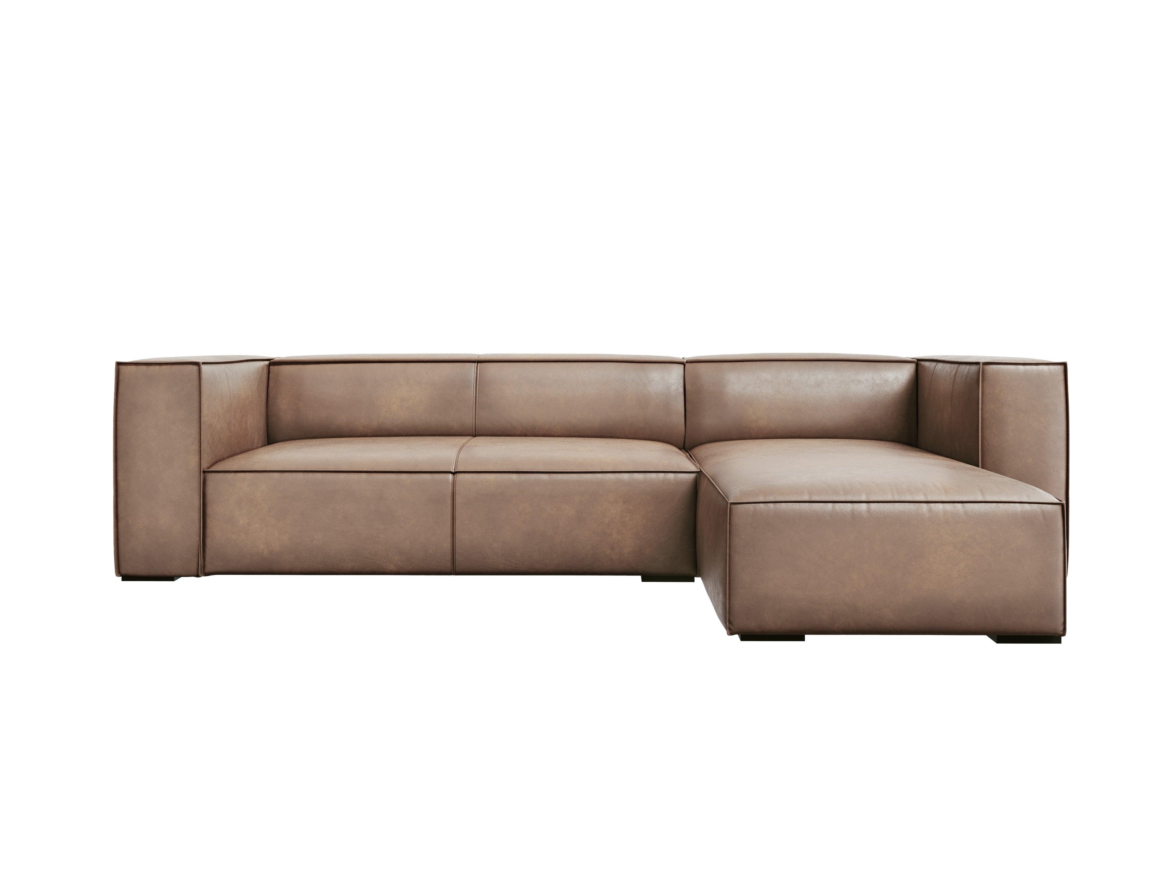 Narożnik skórzany prawostronny MADAME beżowy Windsor & Co Eye on Design