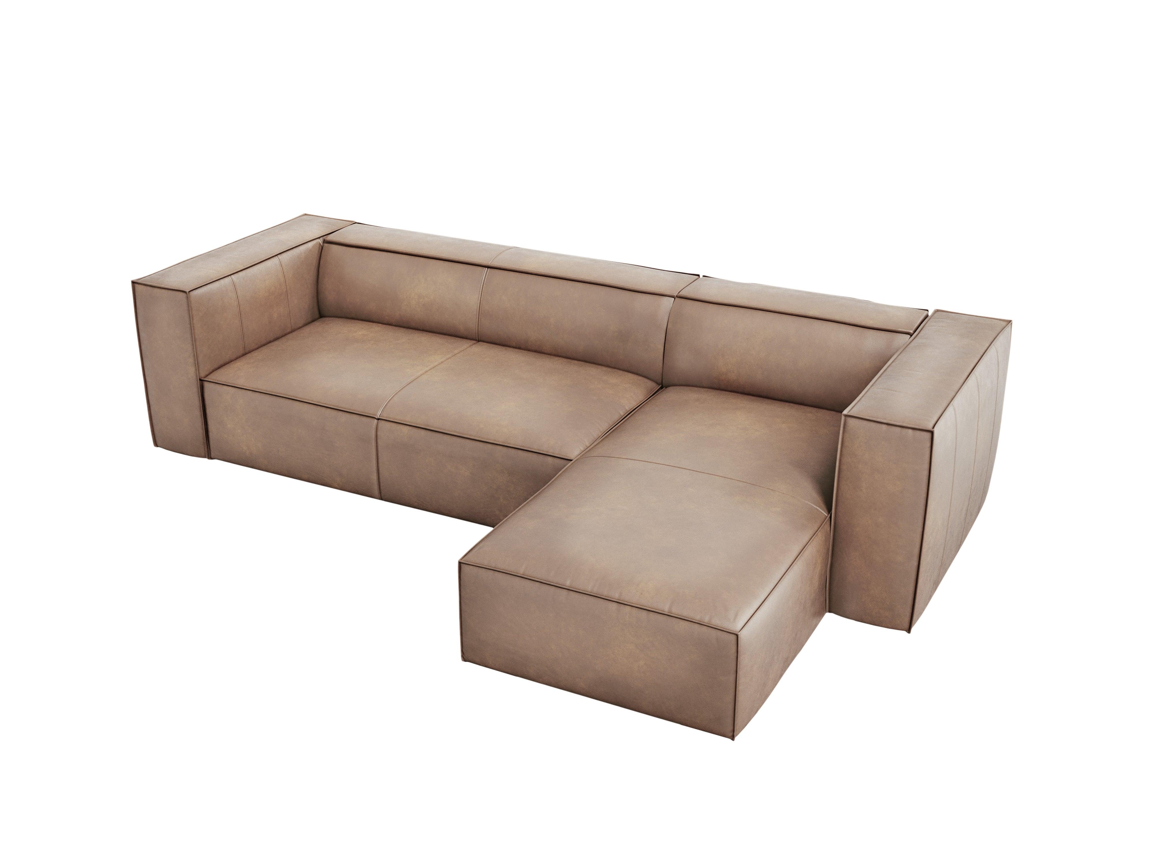 Narożnik skórzany prawostronny MADAME beżowy Windsor & Co Eye on Design