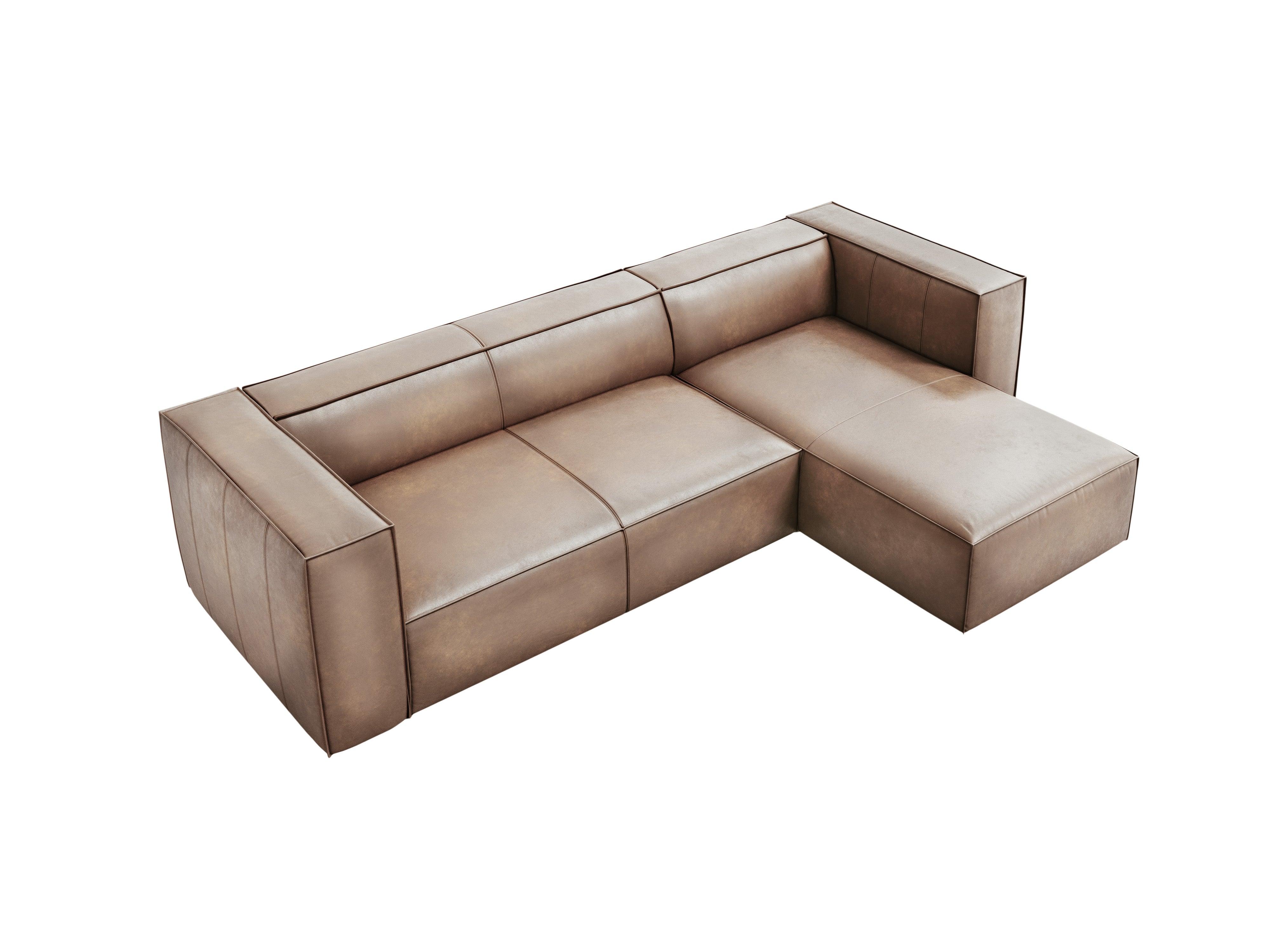 Narożnik skórzany prawostronny MADAME beżowy Windsor & Co Eye on Design