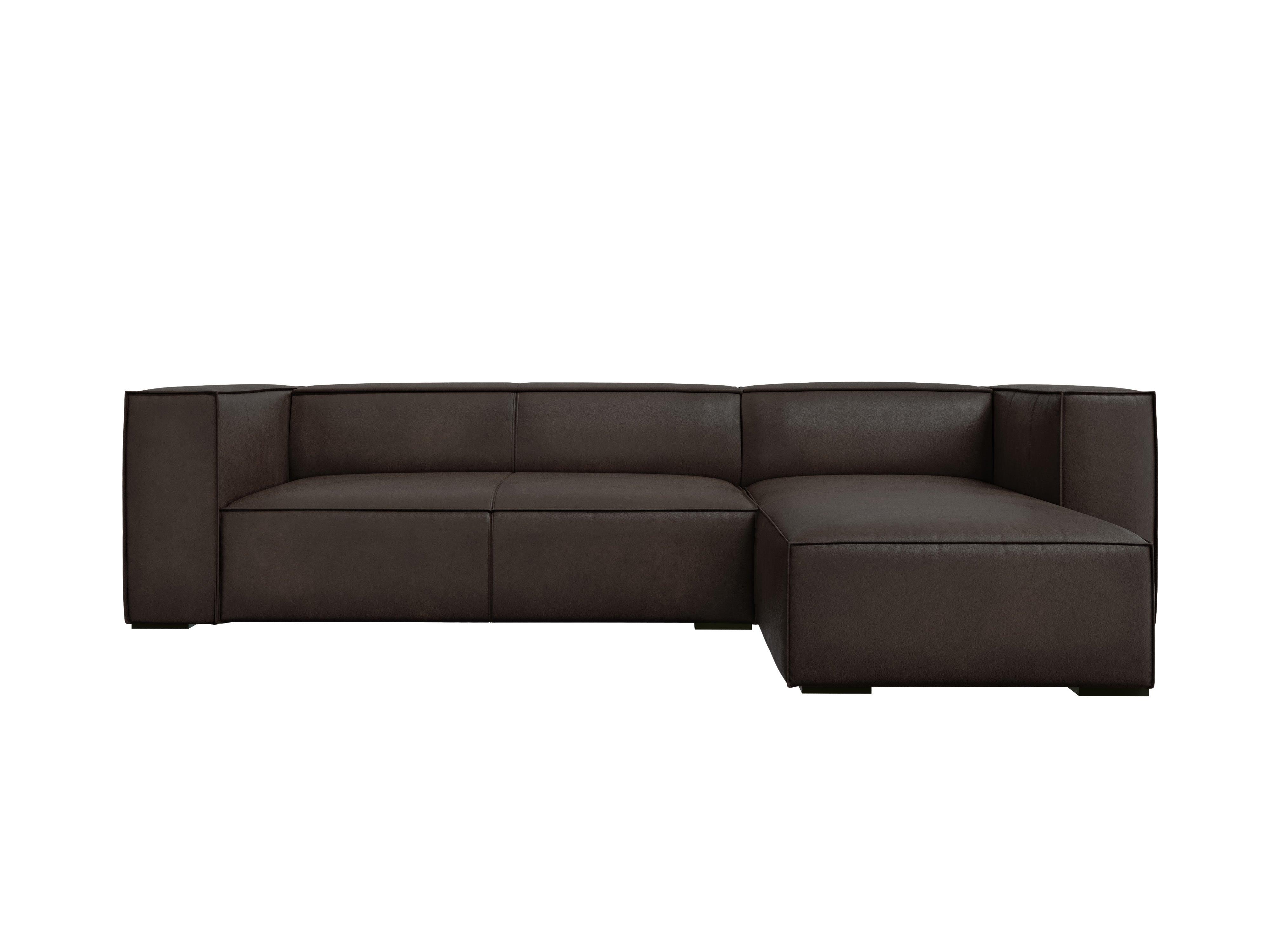 Narożnik skórzany prawostronny MADAME ciemnobrązowy Windsor & Co Eye on Design