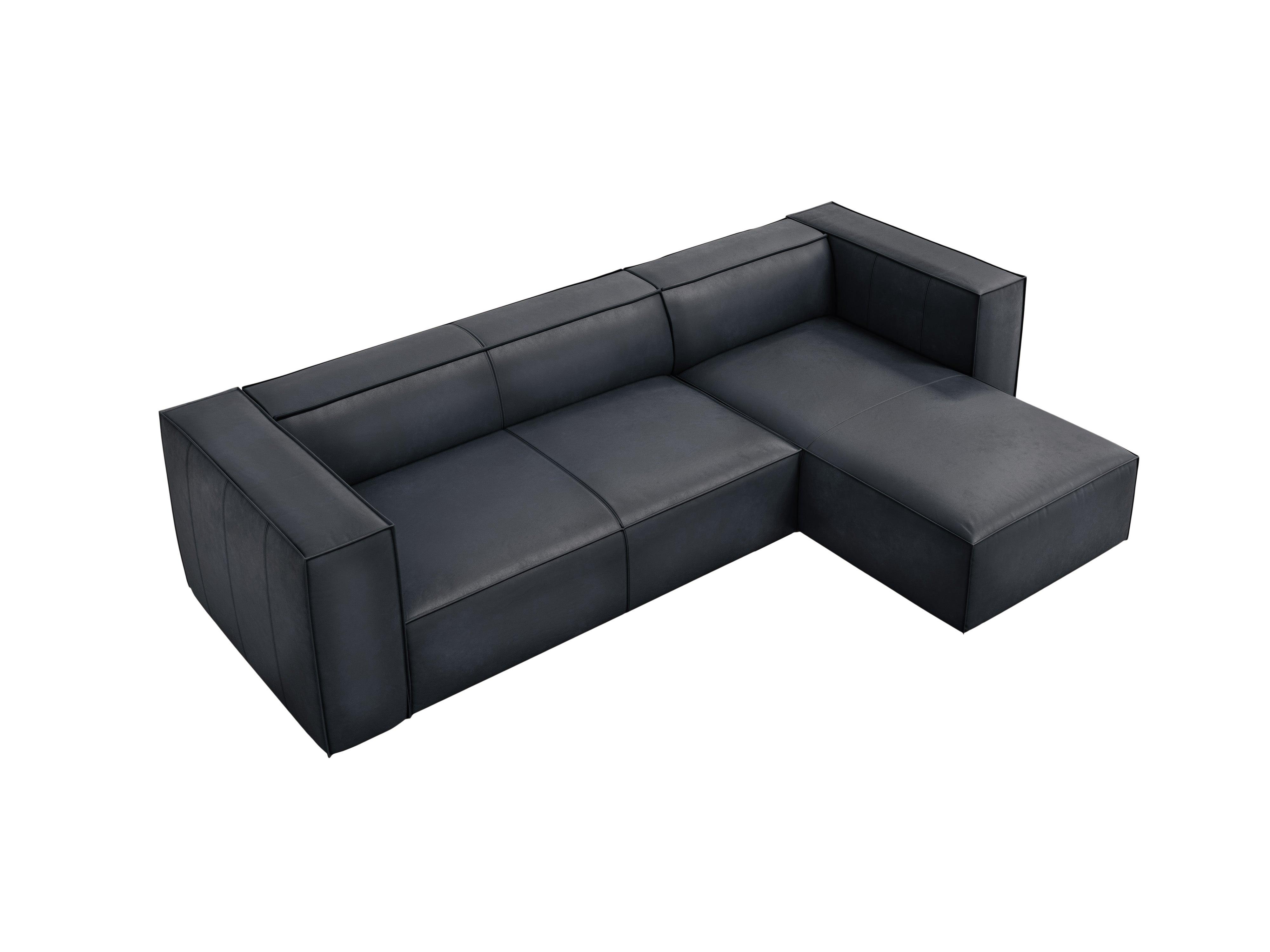 Narożnik skórzany prawostronny MADAME grafitowy Windsor & Co Eye on Design