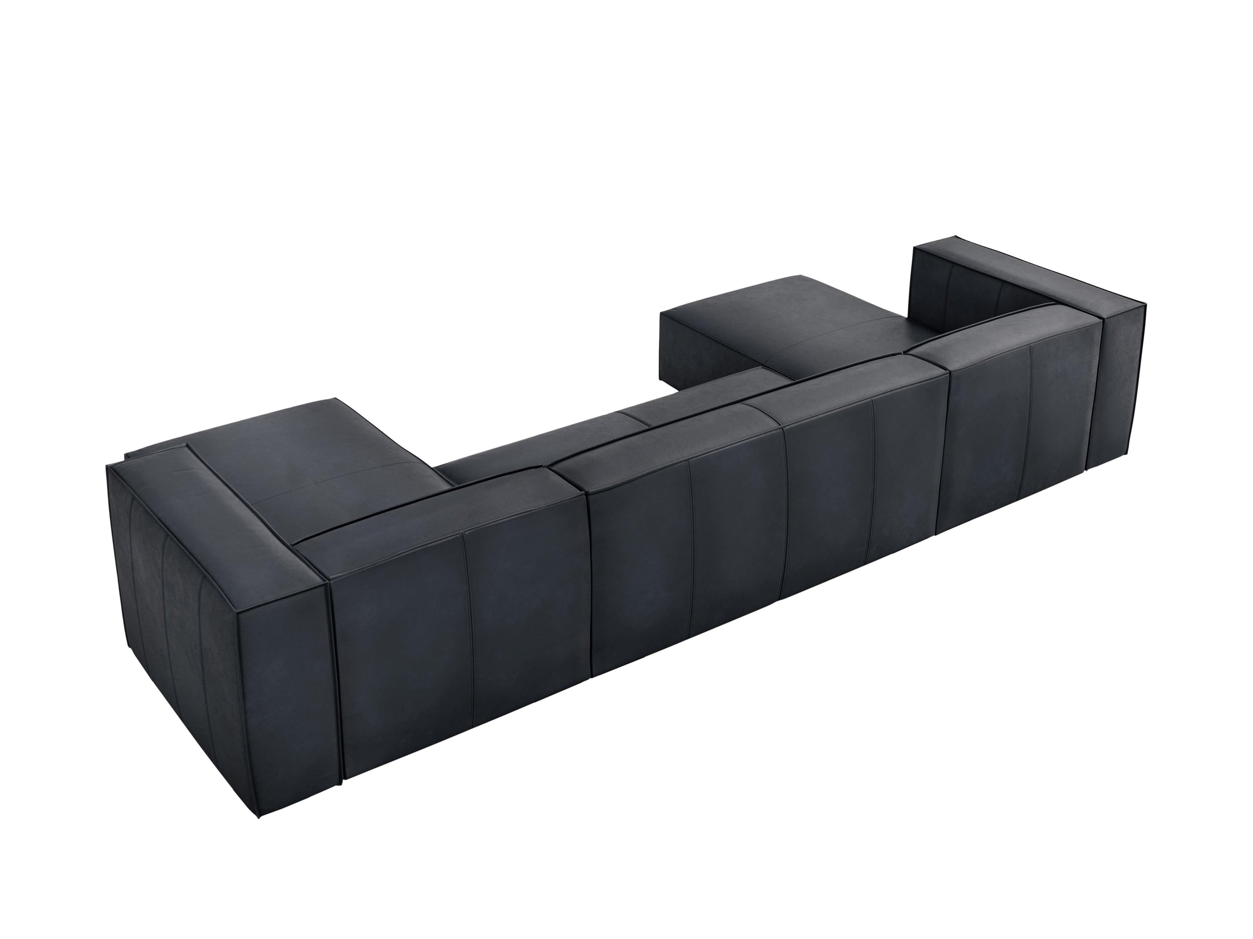 Narożnik skórzany w kształałcie litery U MADAME grafitowy Windsor & Co Eye on Design