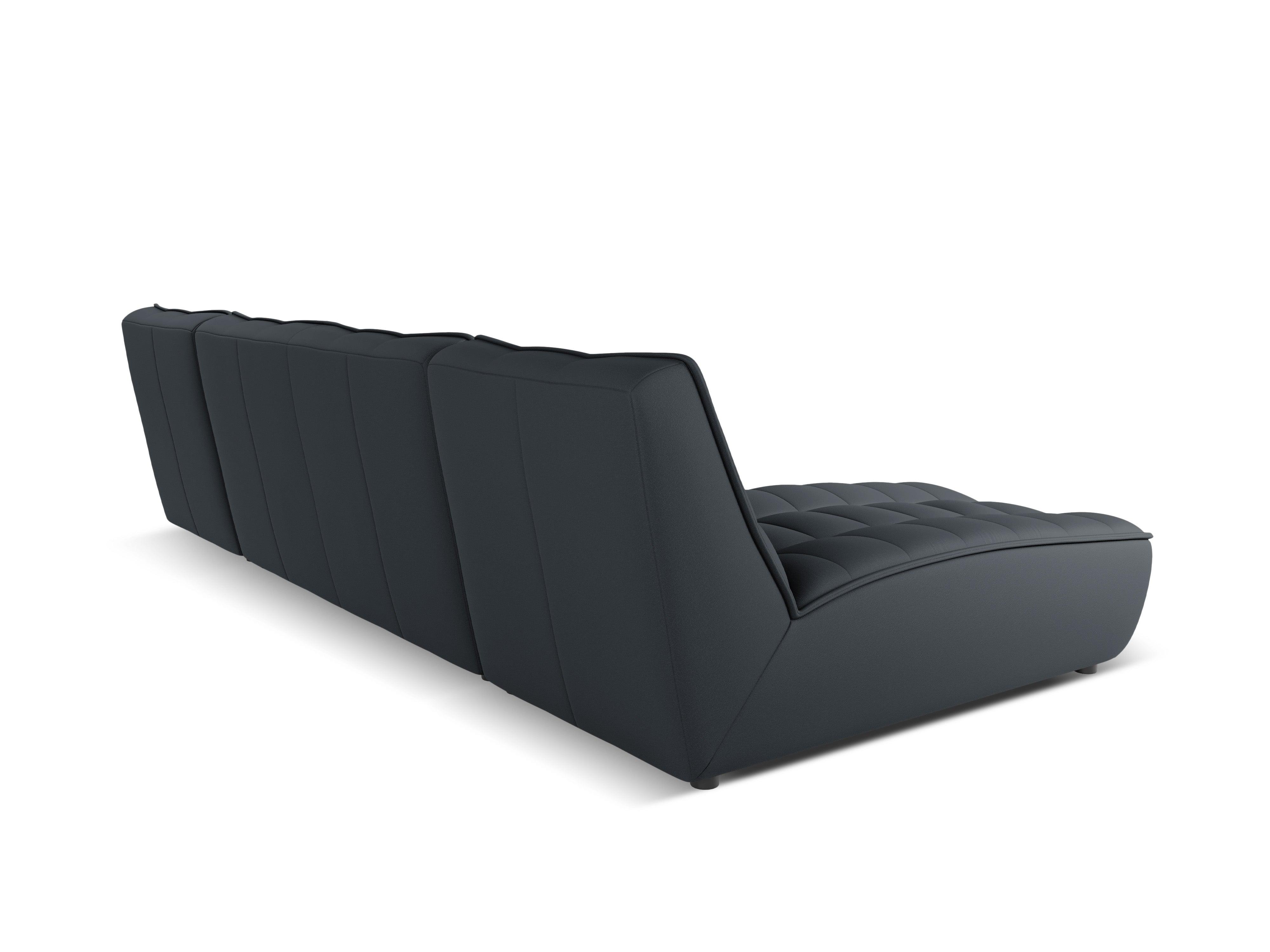 Narożnik skórzany w kształcie U MONI grafitowy Maison Heritage Eye on Design