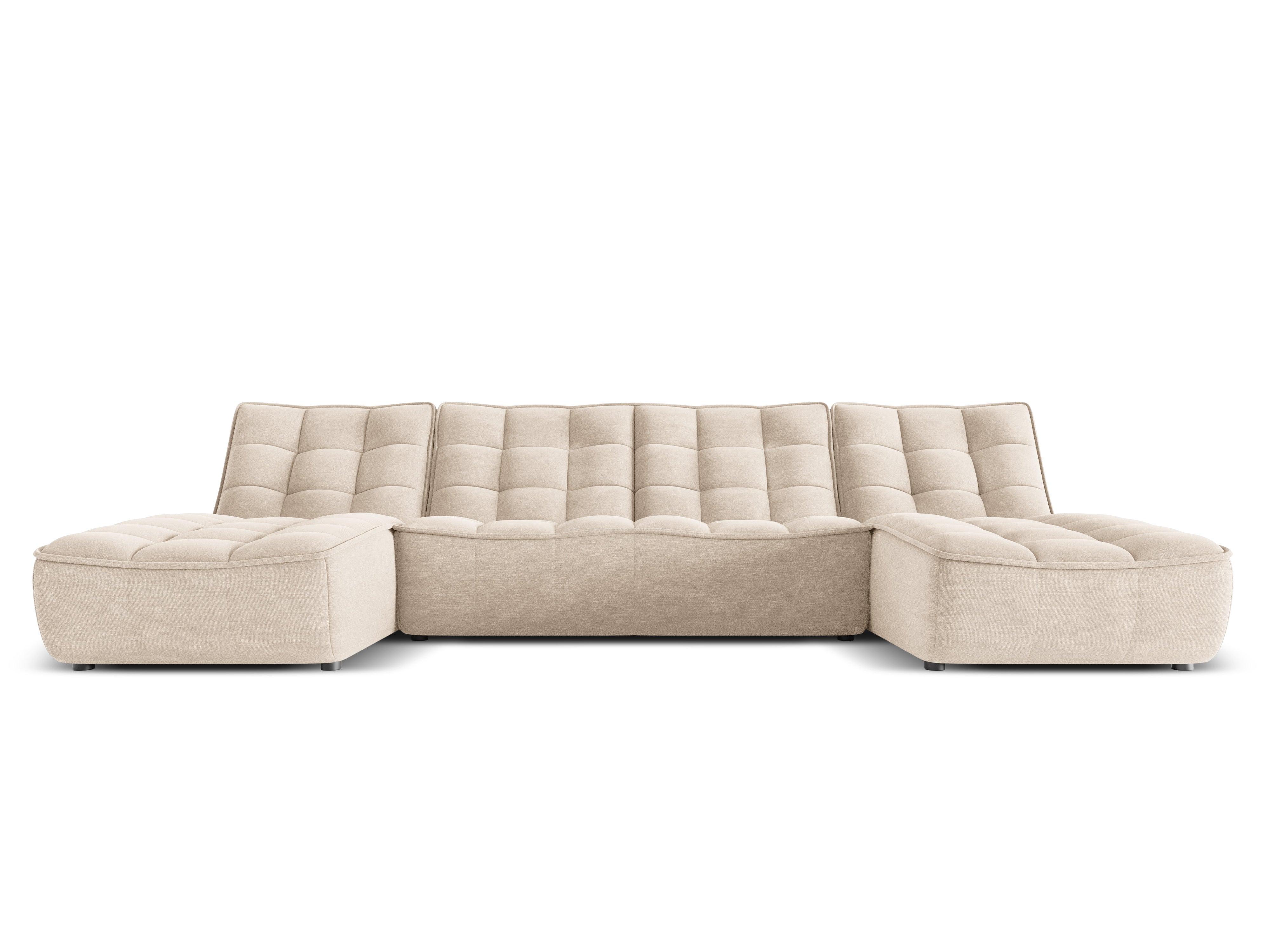 Narożnik w kształcie U MONI beżowy Maison Heritage Eye on Design