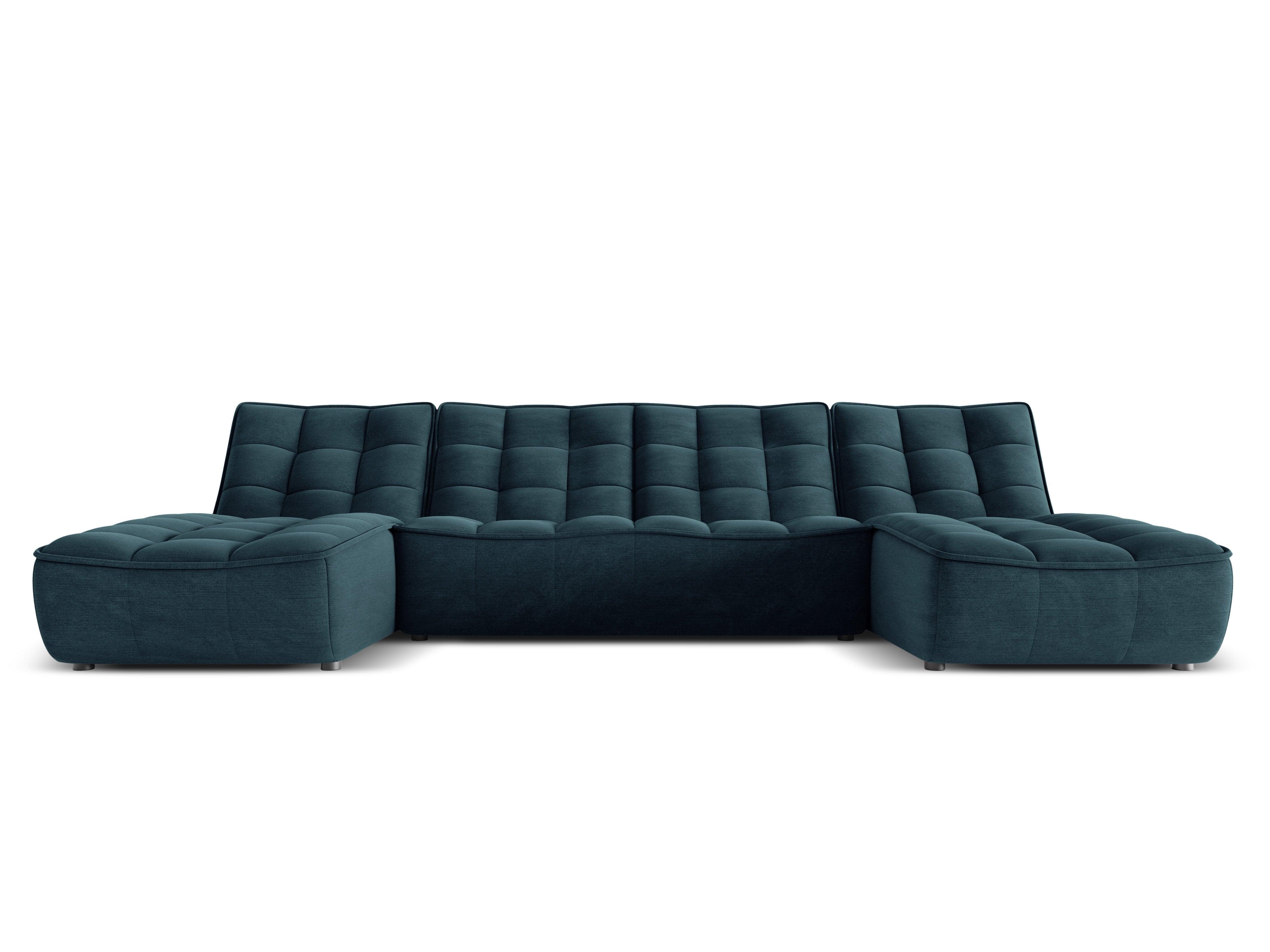 Narożnik w kształcie U MONI granatowy Maison Heritage Eye on Design