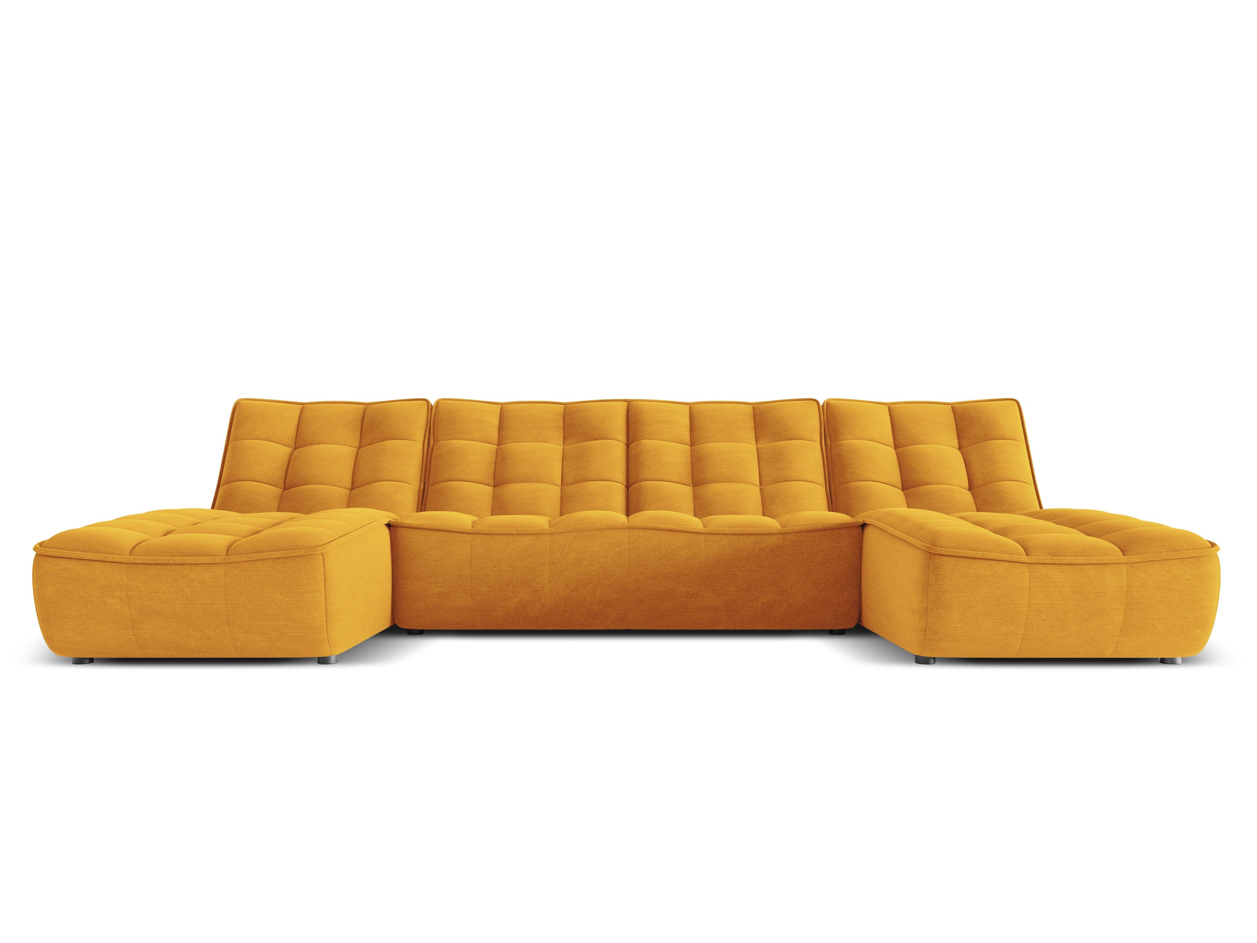 Narożnik w kształcie U MONI musztardowy Maison Heritage Eye on Design