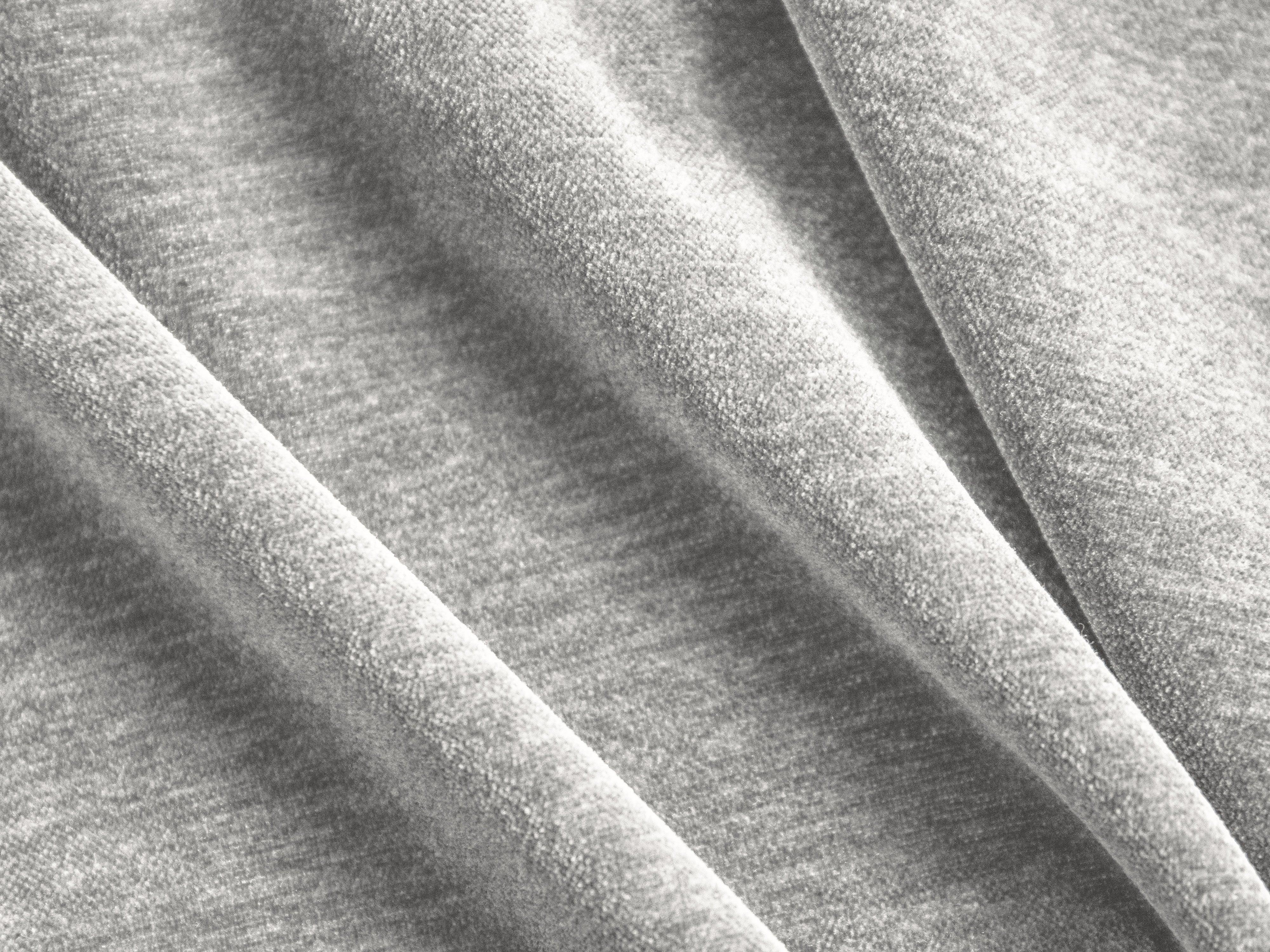 Narożnik w tkaninie szenilowej prawostronny LILY srebrny Maison Heritage Eye on Design