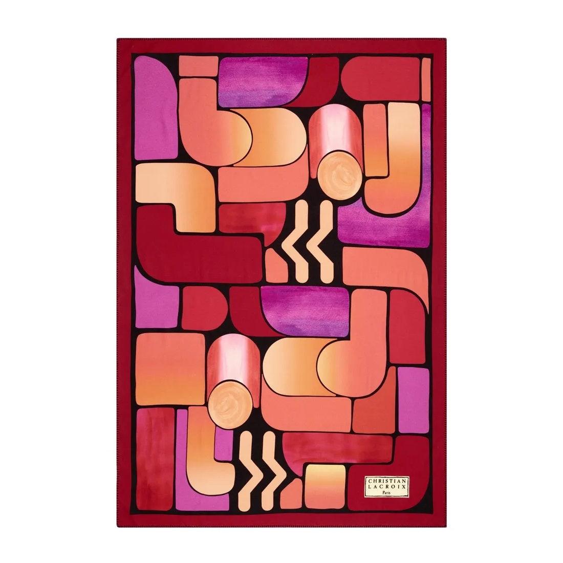 Narzuta LACROIX GRAPHE MAGENTA wełna z merynosów Christian Lacroix Eye on Design