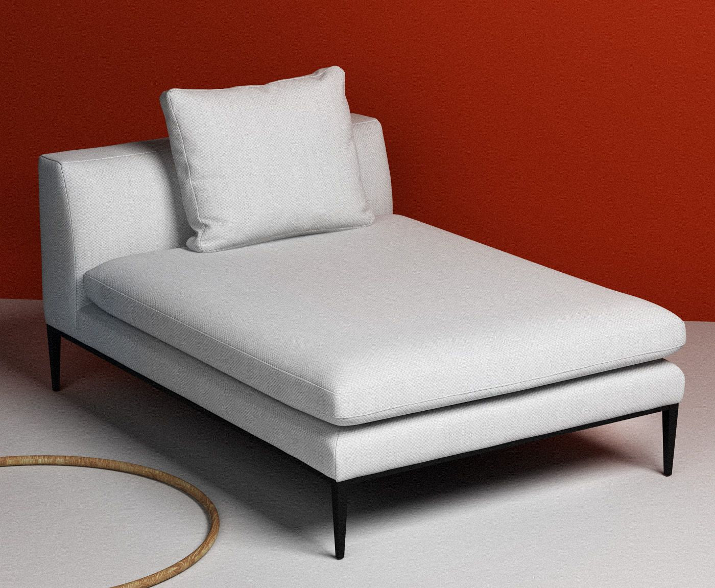 Pohovka 2-osobová NASH čalouněná s černým podstavcem