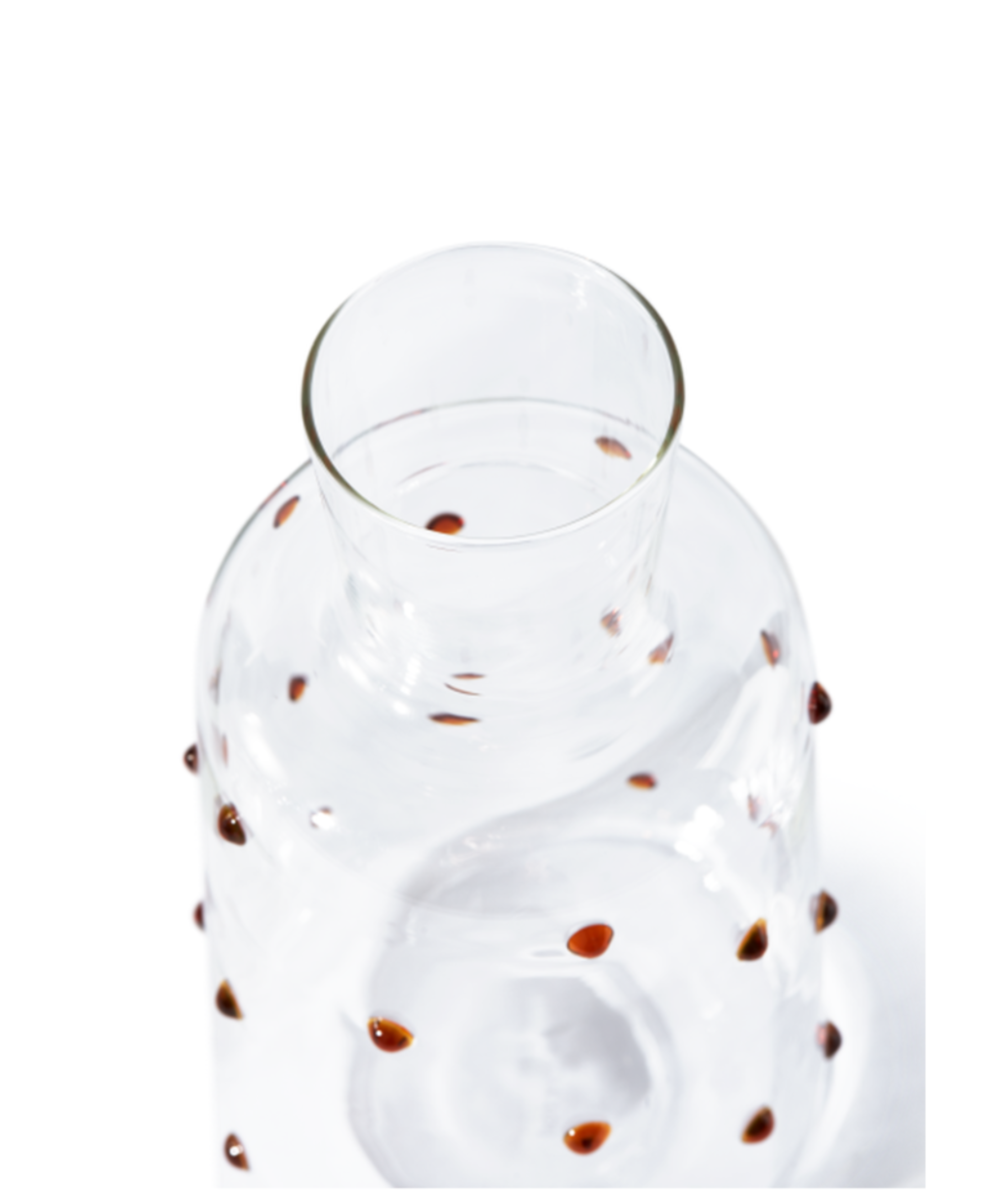 NOB FAT brown glass carafe