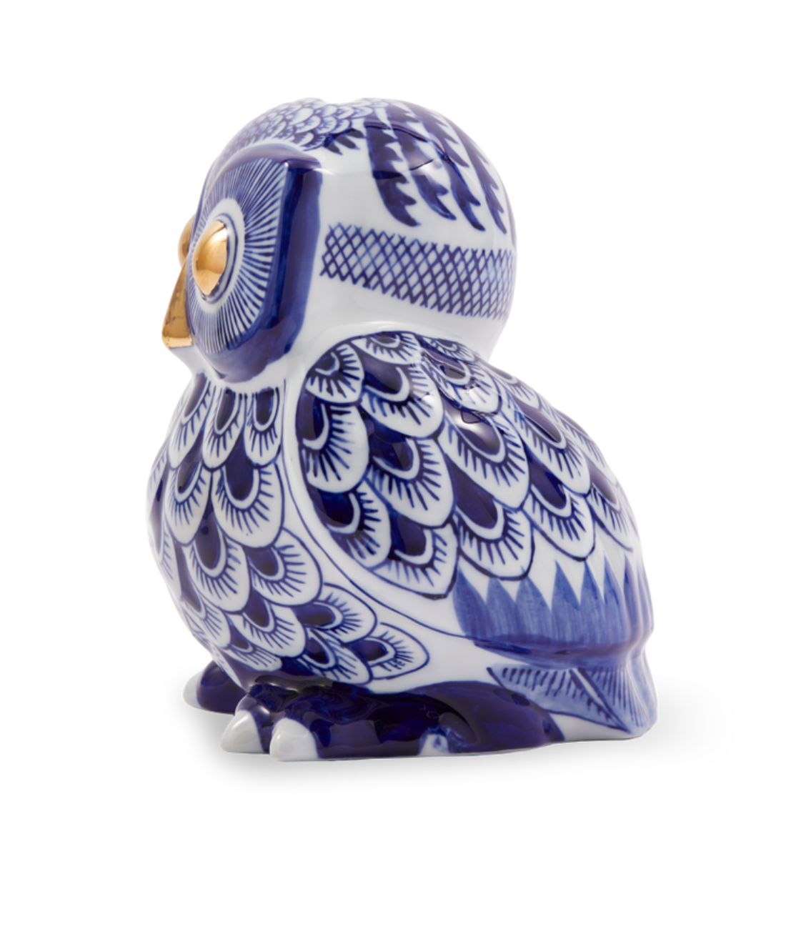Skarbonka SOVIČKA tmavě modrá porcelán