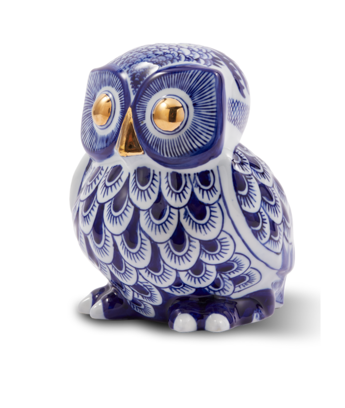 Skarbonka SOVIČKA tmavě modrá porcelán
