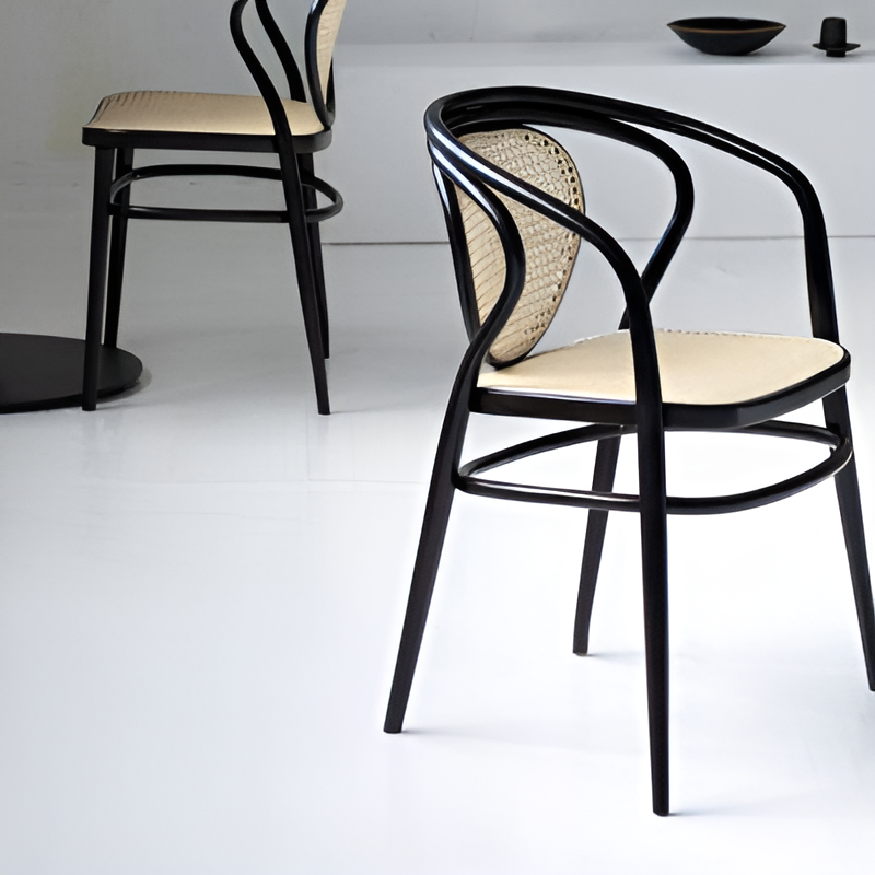 Chair with armrests Nodo B-1400 beech wood